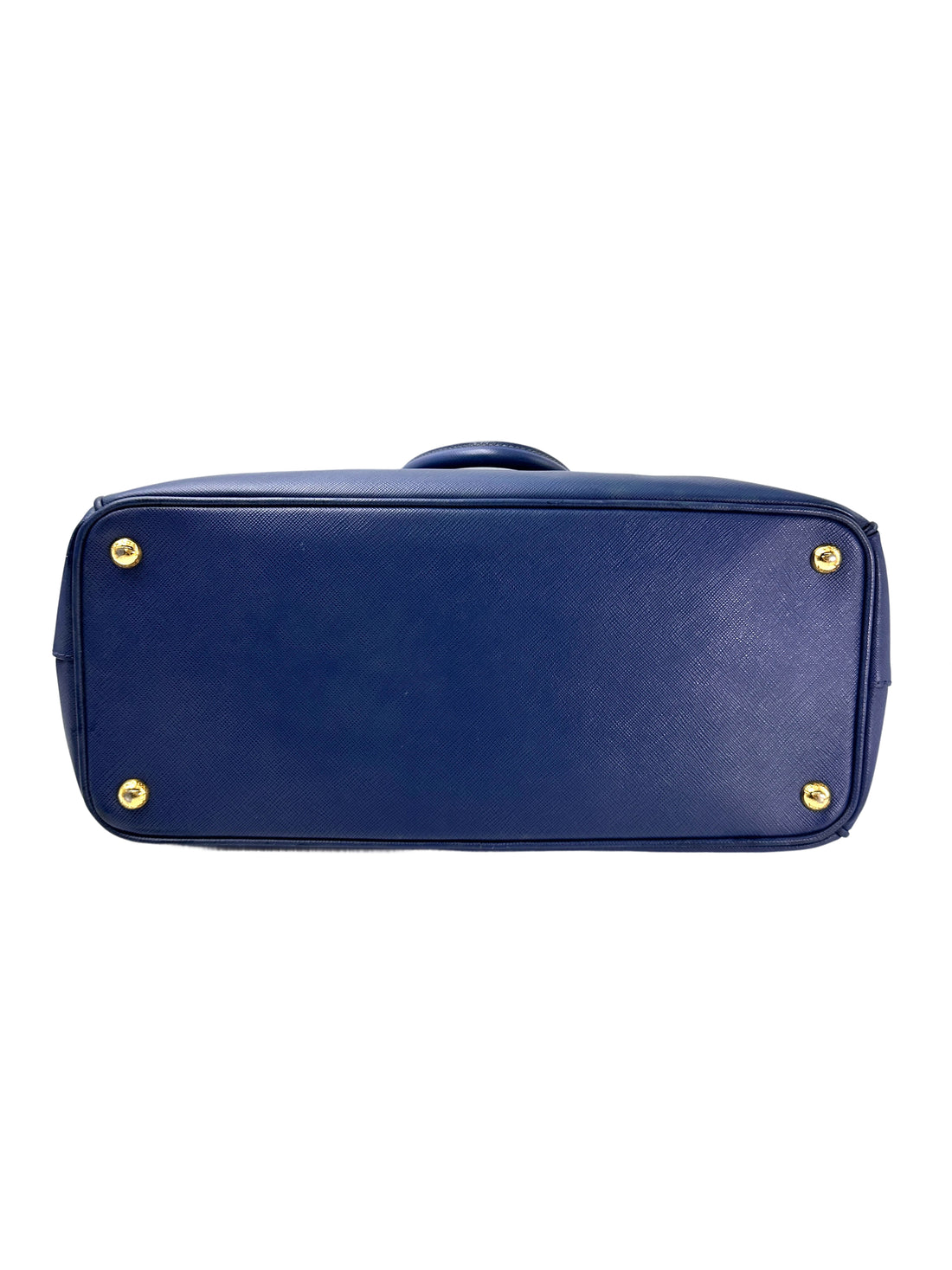 Prada Galleria Blue Saffiano Leather Handle Bag PR329
