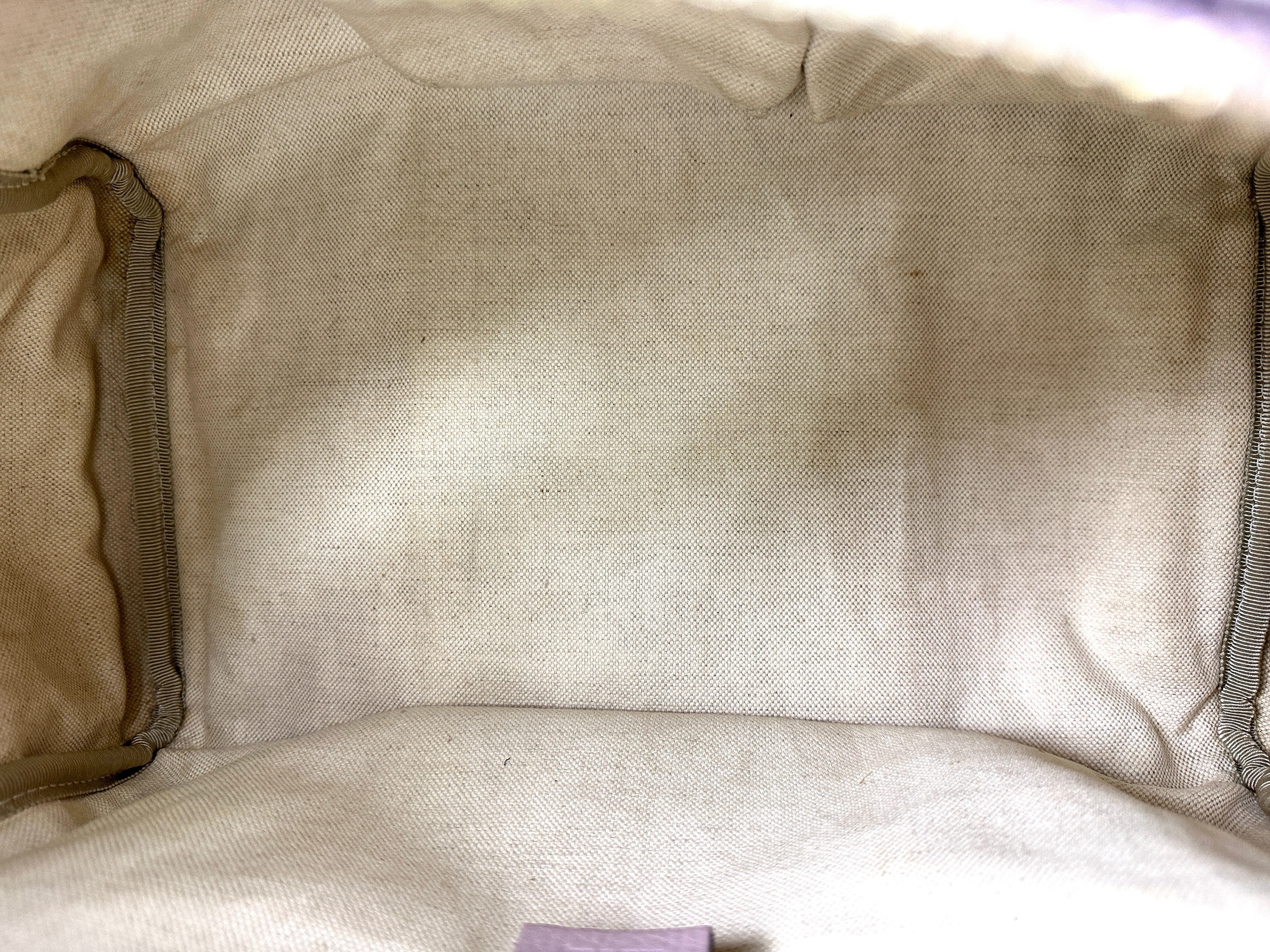 Gucci GG Canvas Boston Bag With Pink Stripe GG986