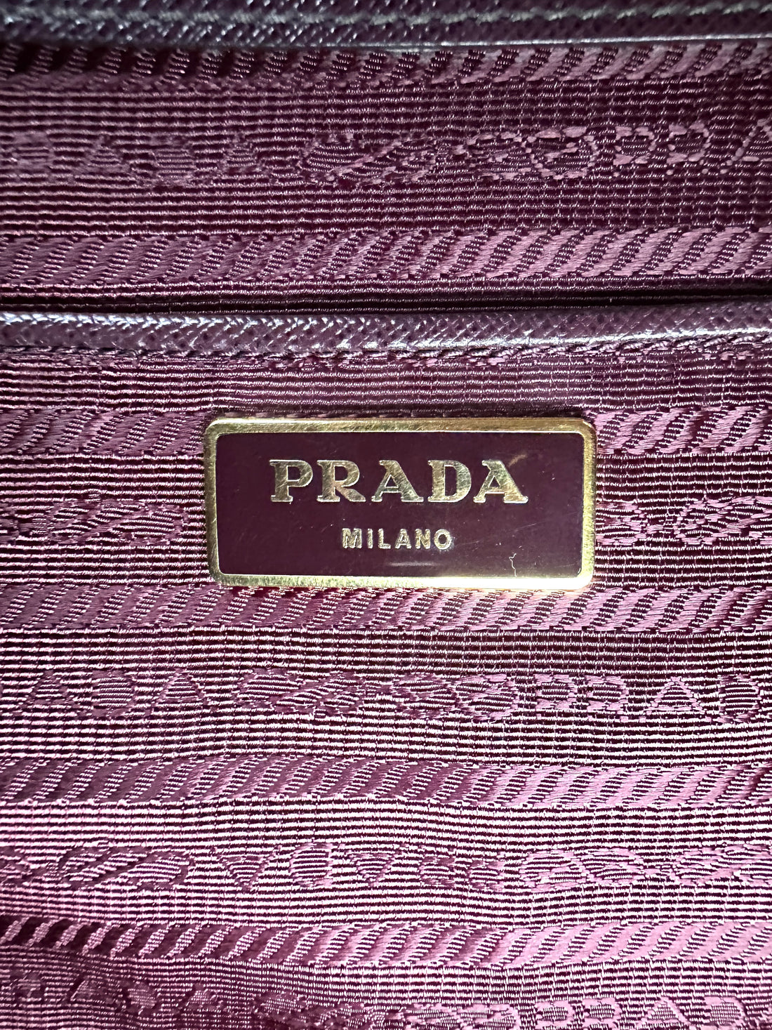Prada Galleria Dark Purple Saffiano Leather Large Size Handle Bag PR337