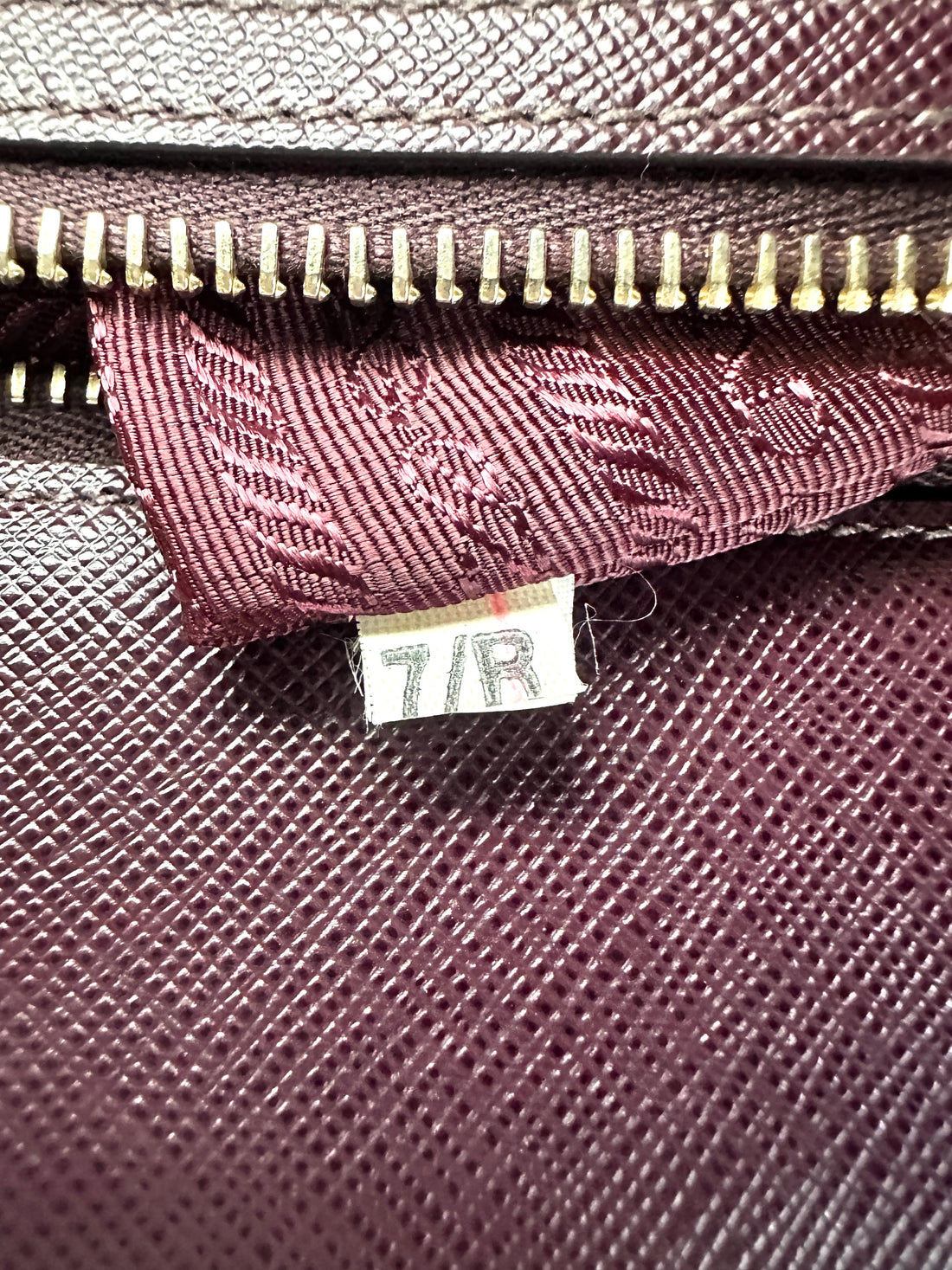 Prada Galleria Dark Purple Saffiano Leather Large Size Handle Bag PR337