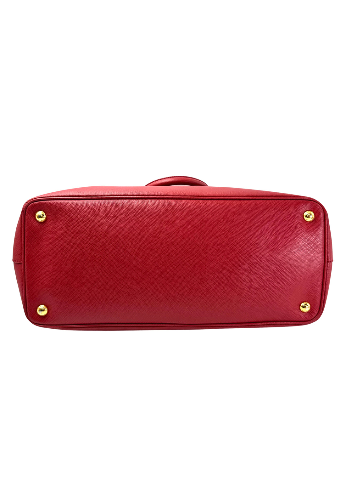 Prada Galleria Red Saffiano Leather Handle Bag PR331