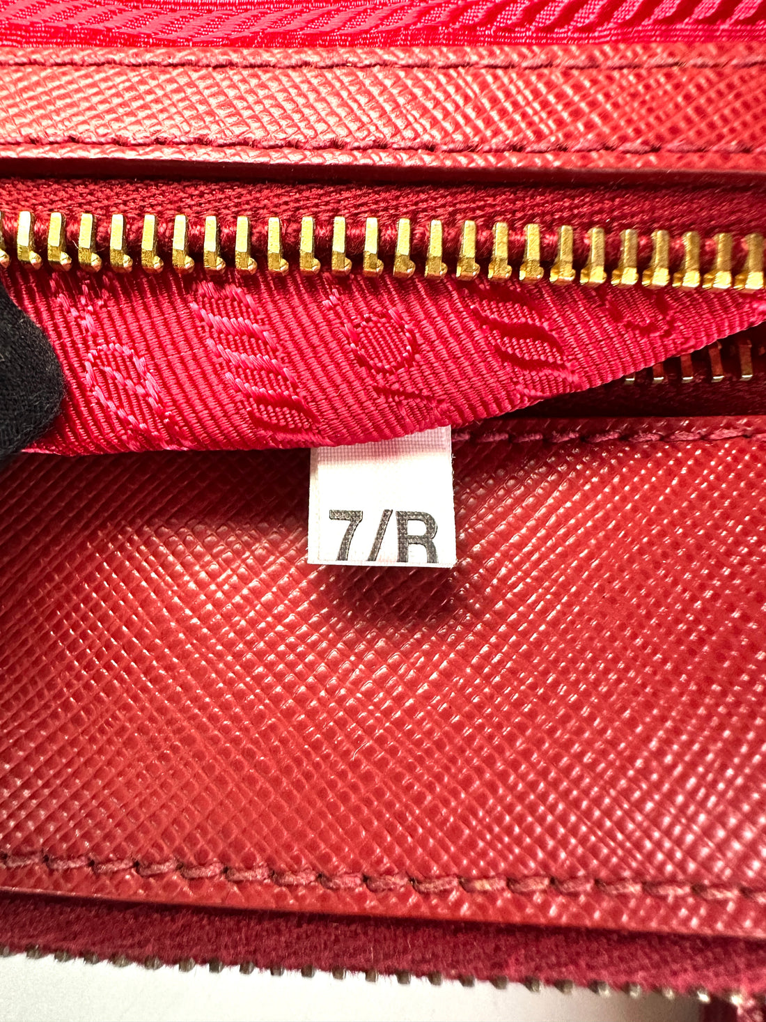 Prada Galleria Red Saffiano Leather Handle Bag PR331