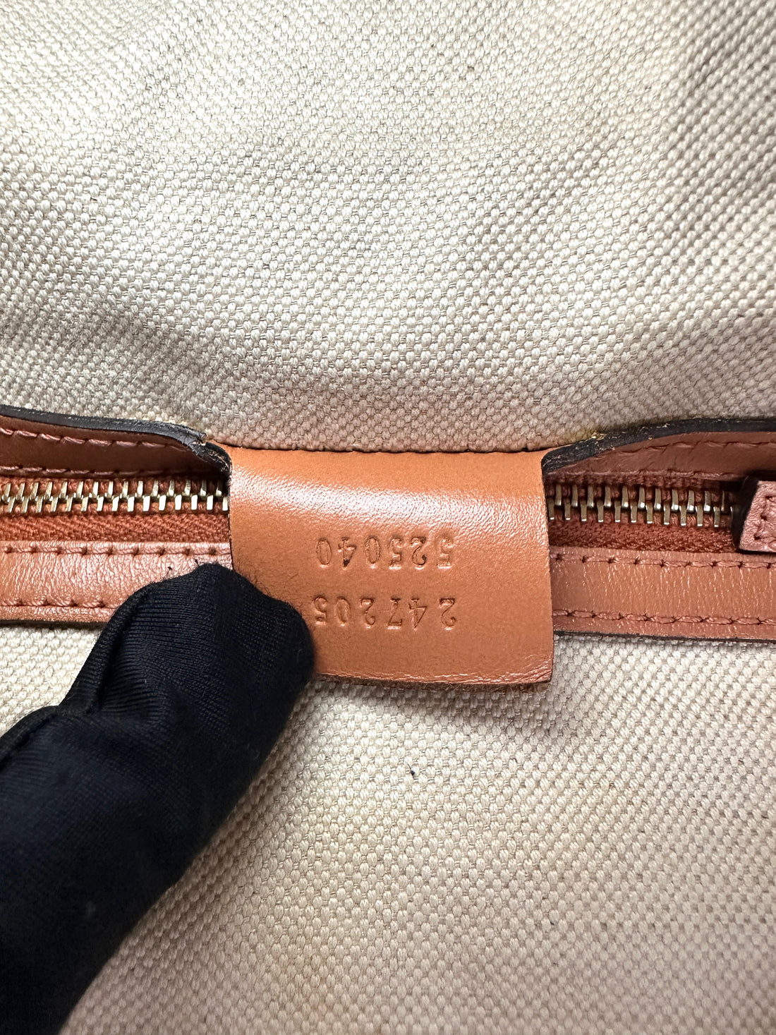 Gucci GG Canvas Boston Bag With Red Stripe GG987