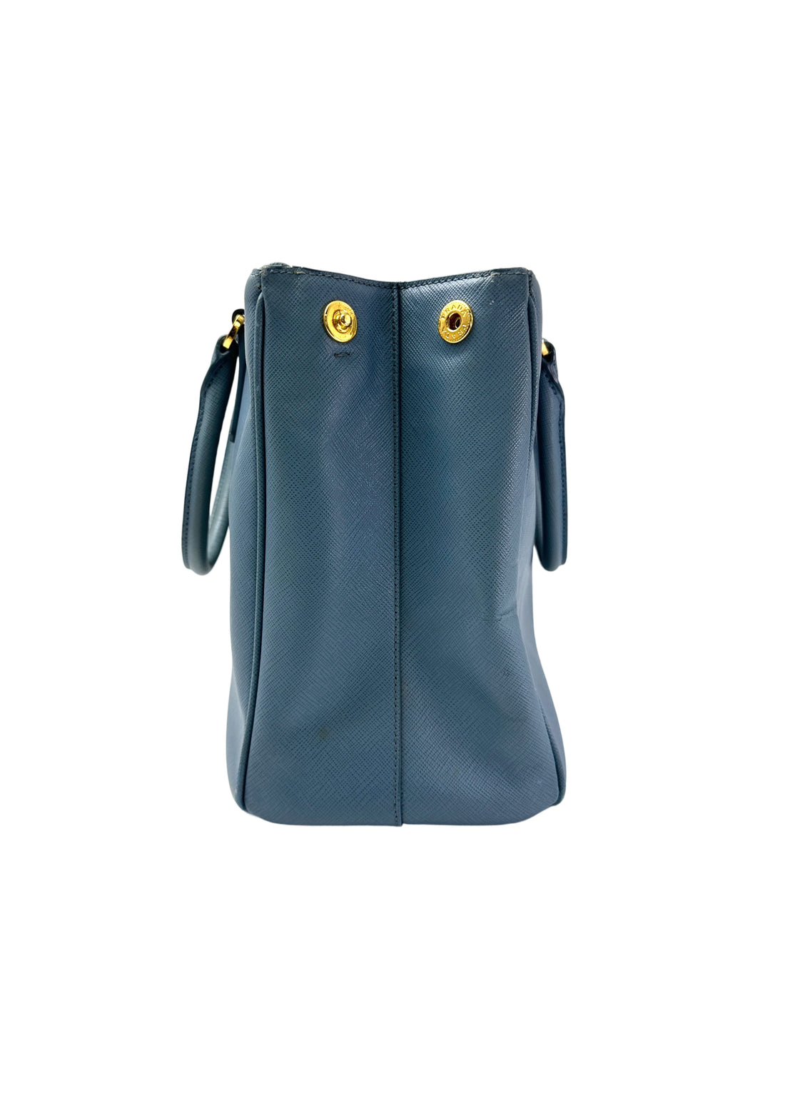 Prada Galleria Blue Saffiano Leather Handle Bag PR330