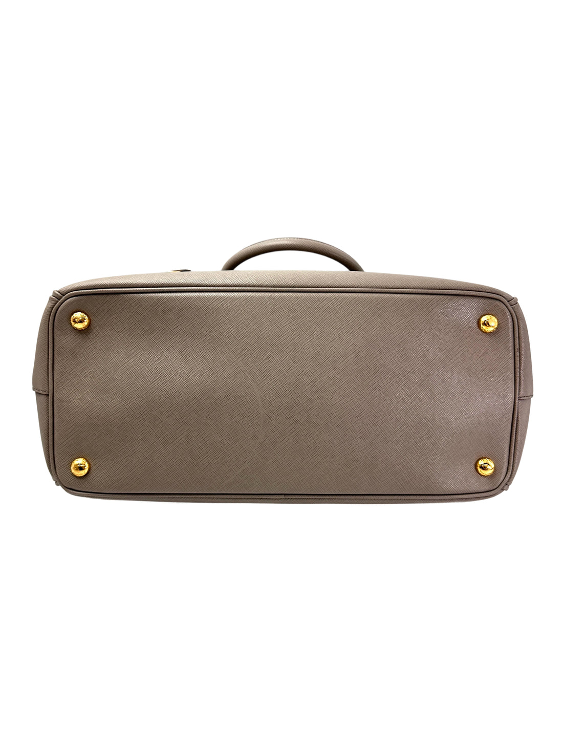 Prada Galleria Grey Saffiano Leather Handle Bag PR333