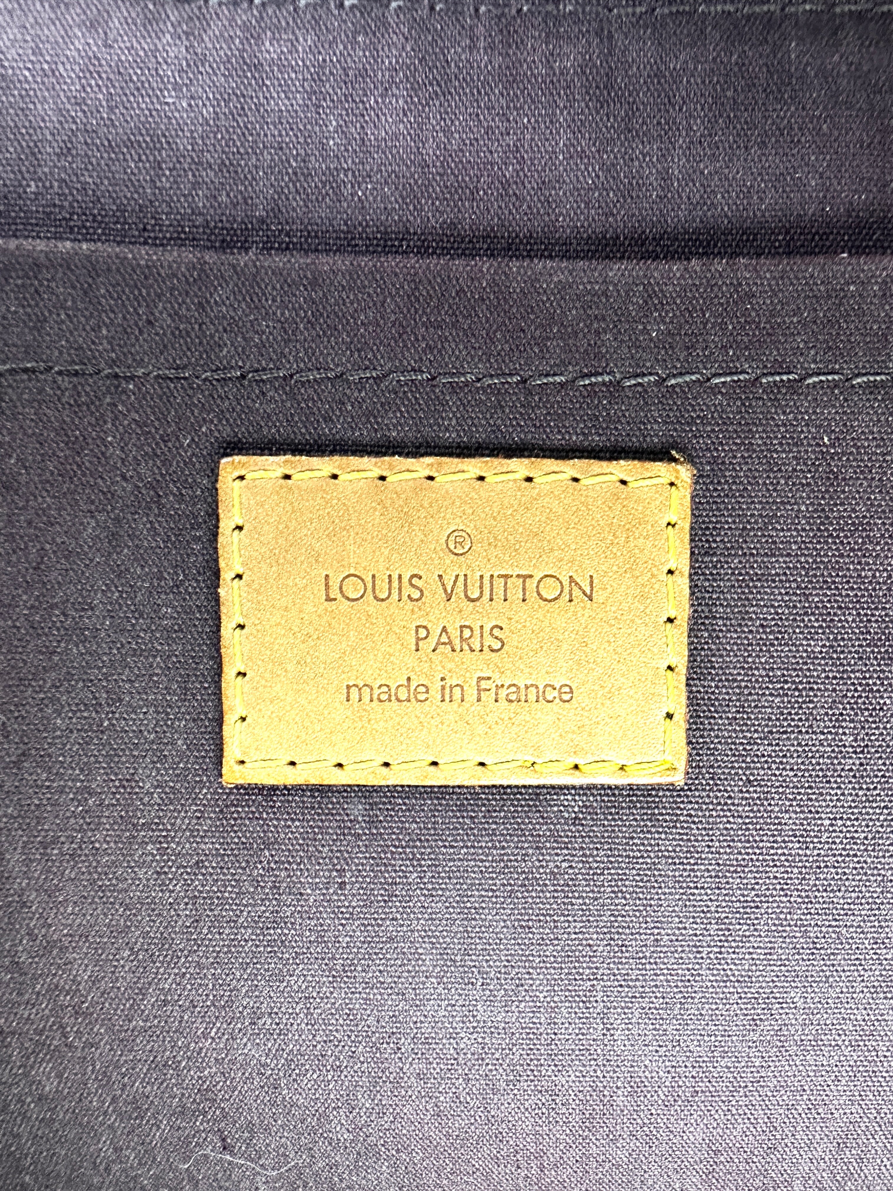 Louis Vuitton Rosewood Avenue Dark Red Monogram Vernis Handle Bag LV2735