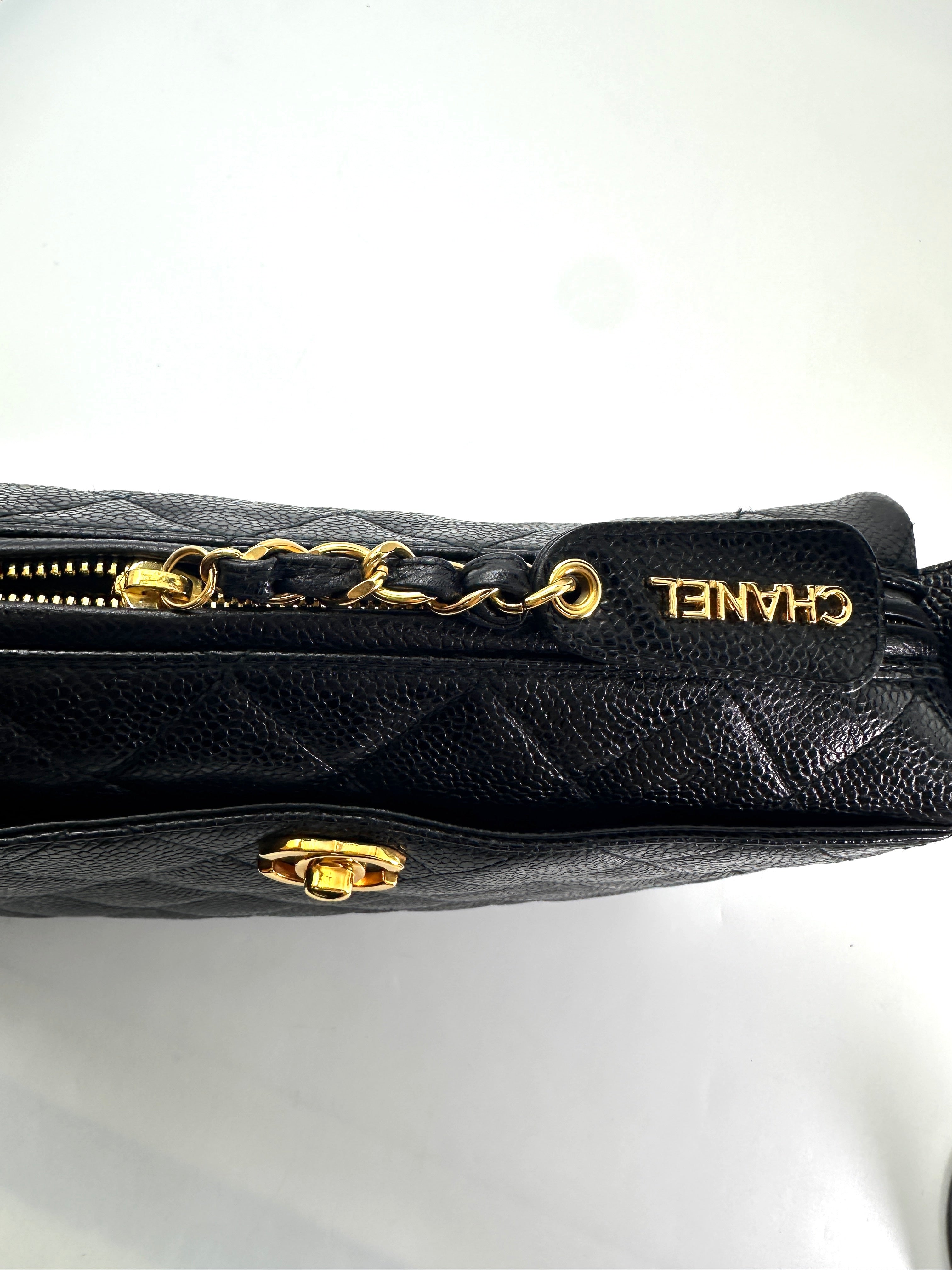Chanel Black Quilted Leather Camera Bag(42***10) IRIS220
