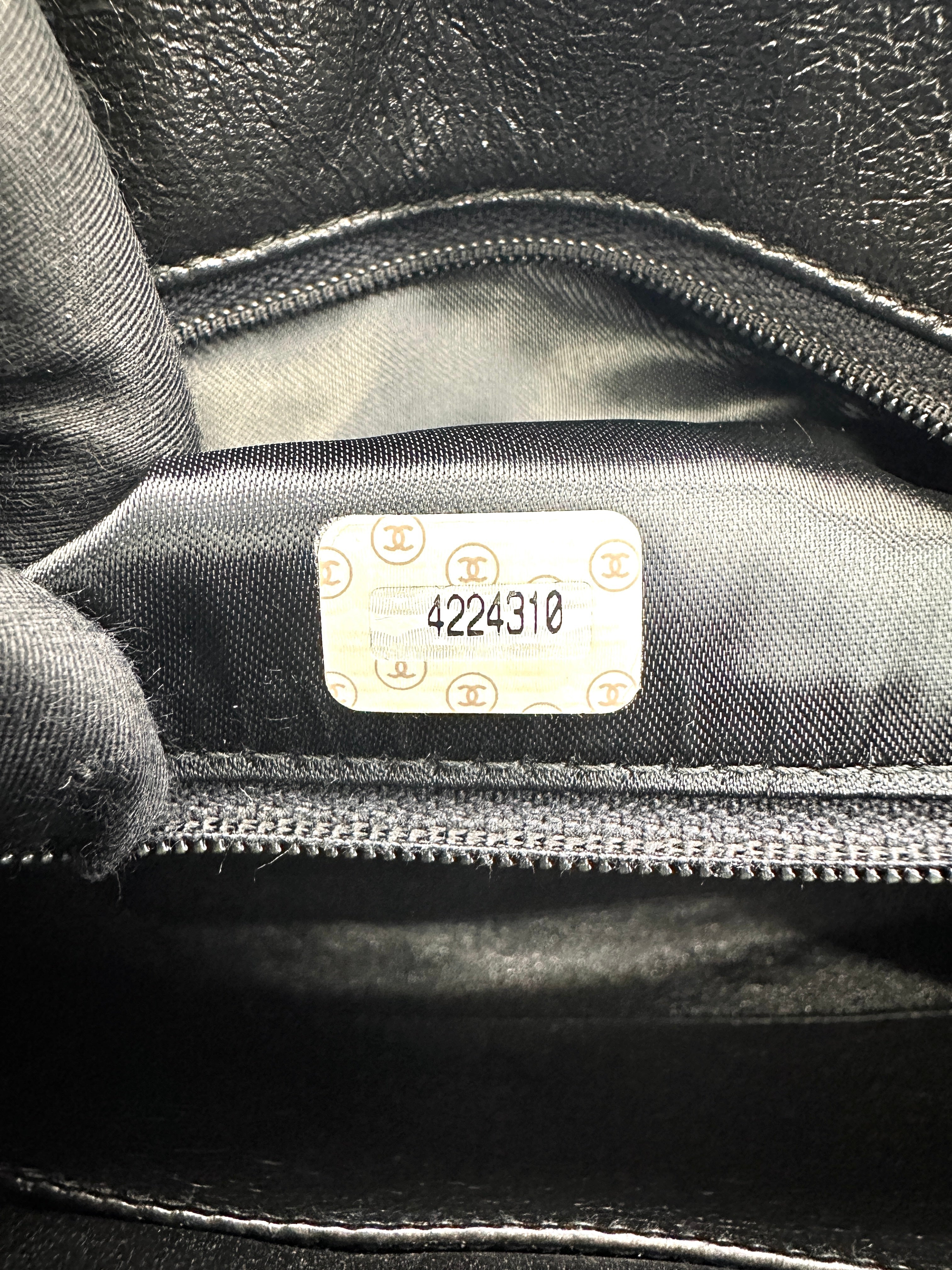 Chanel Black Quilted Leather Camera Bag(42***10) IRIS220