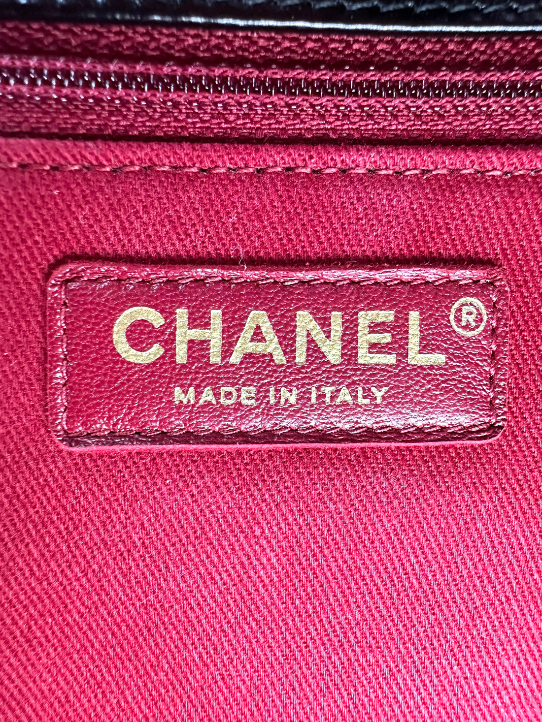 Chanel CoCo Handle Black Chevron Quilted Calfskin Large Size Shoulder Bag(24***06) CC1958