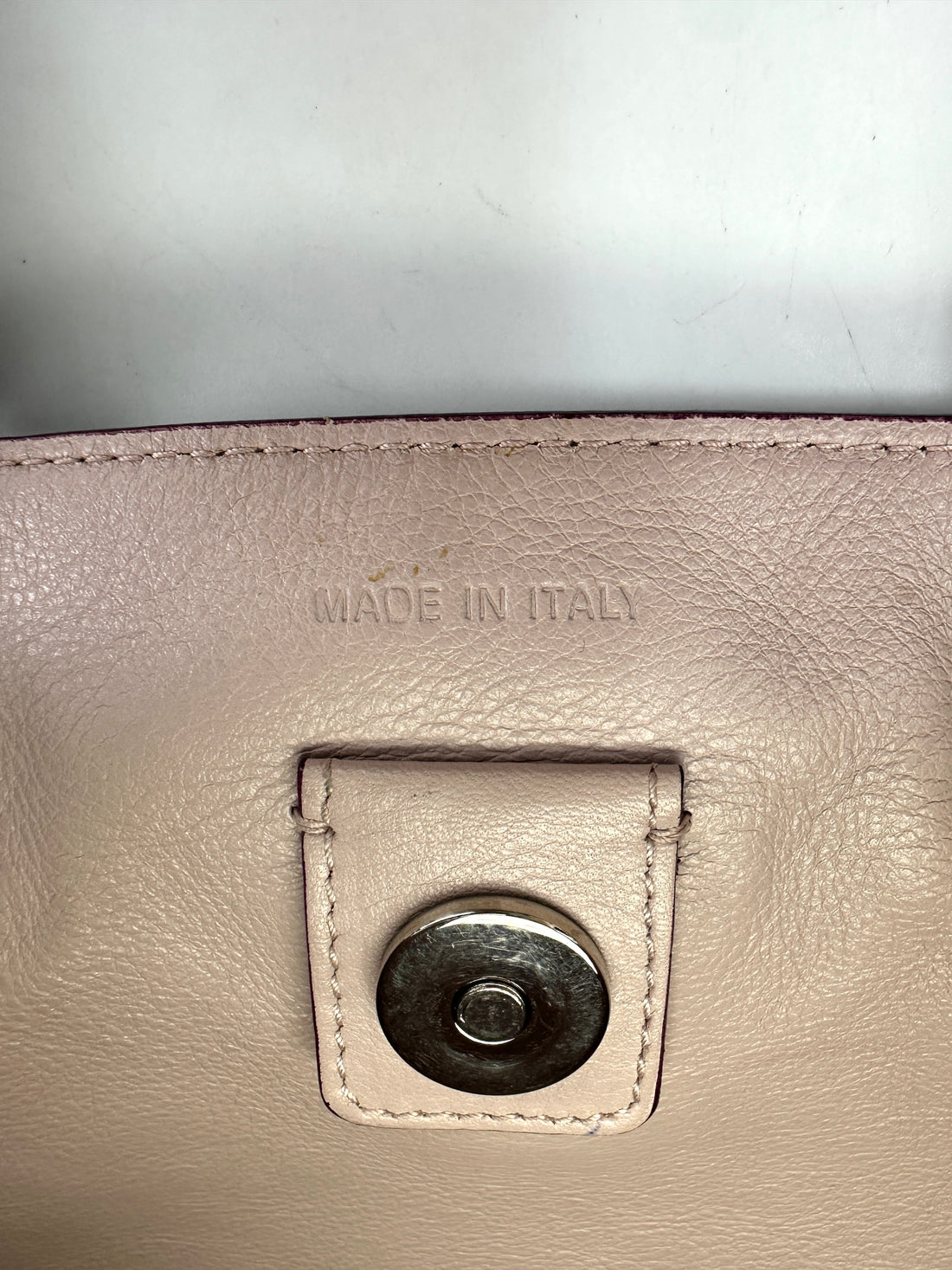 Christian Dior Diorissimo Blue Leather Large Size Top Handle Bag With Pouch DR732