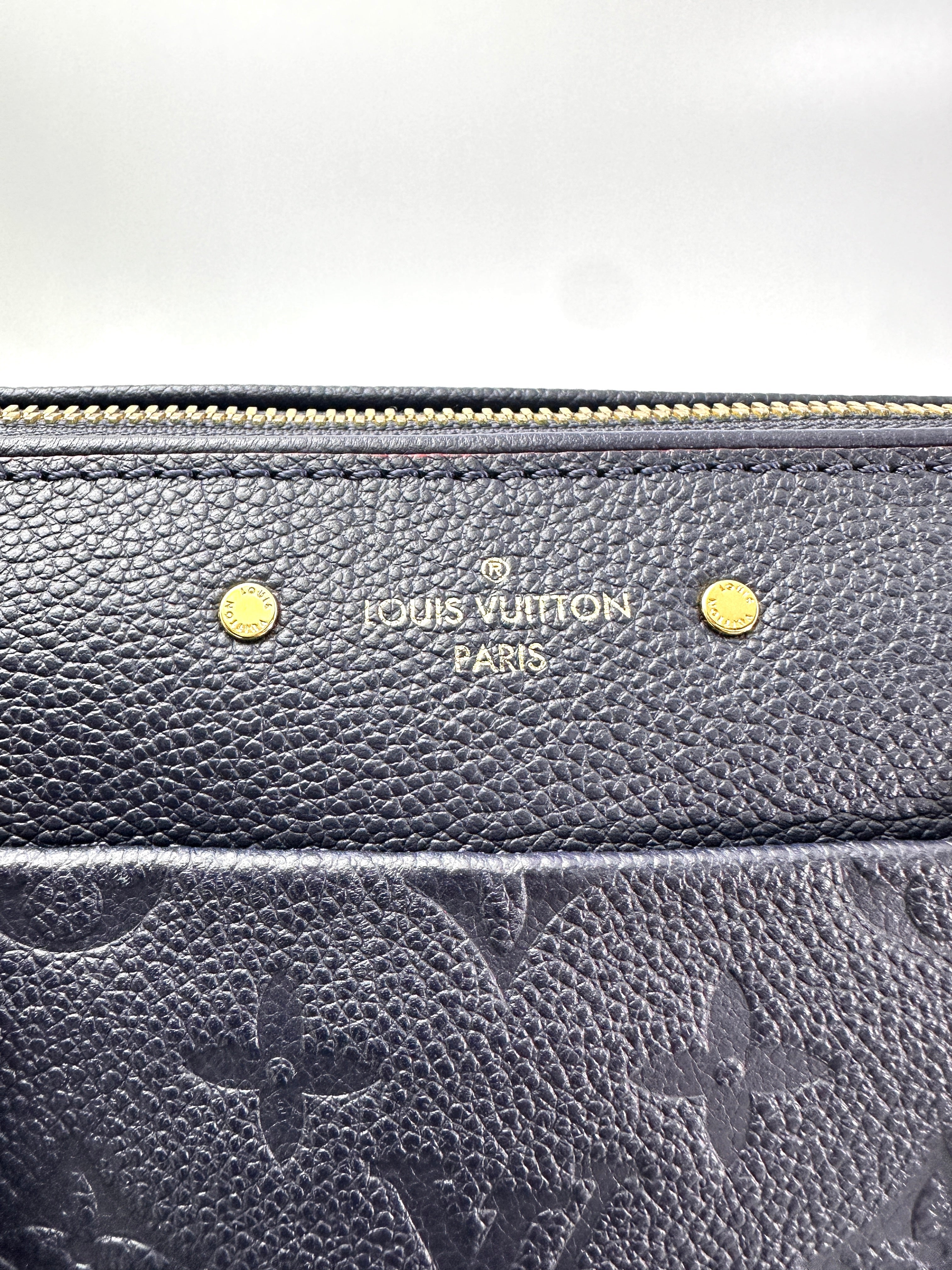 Louis Vuitton Speedy25 Navy Monogram Empreinte Leather Handle Bag LV2734