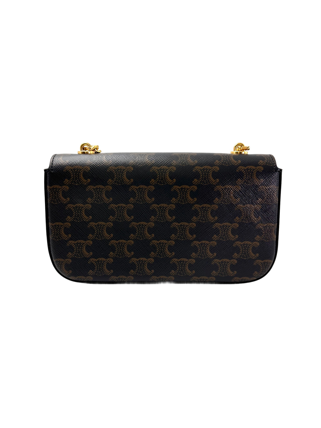 Celine Claude Triomphe Canvas Shoulder Bag CER