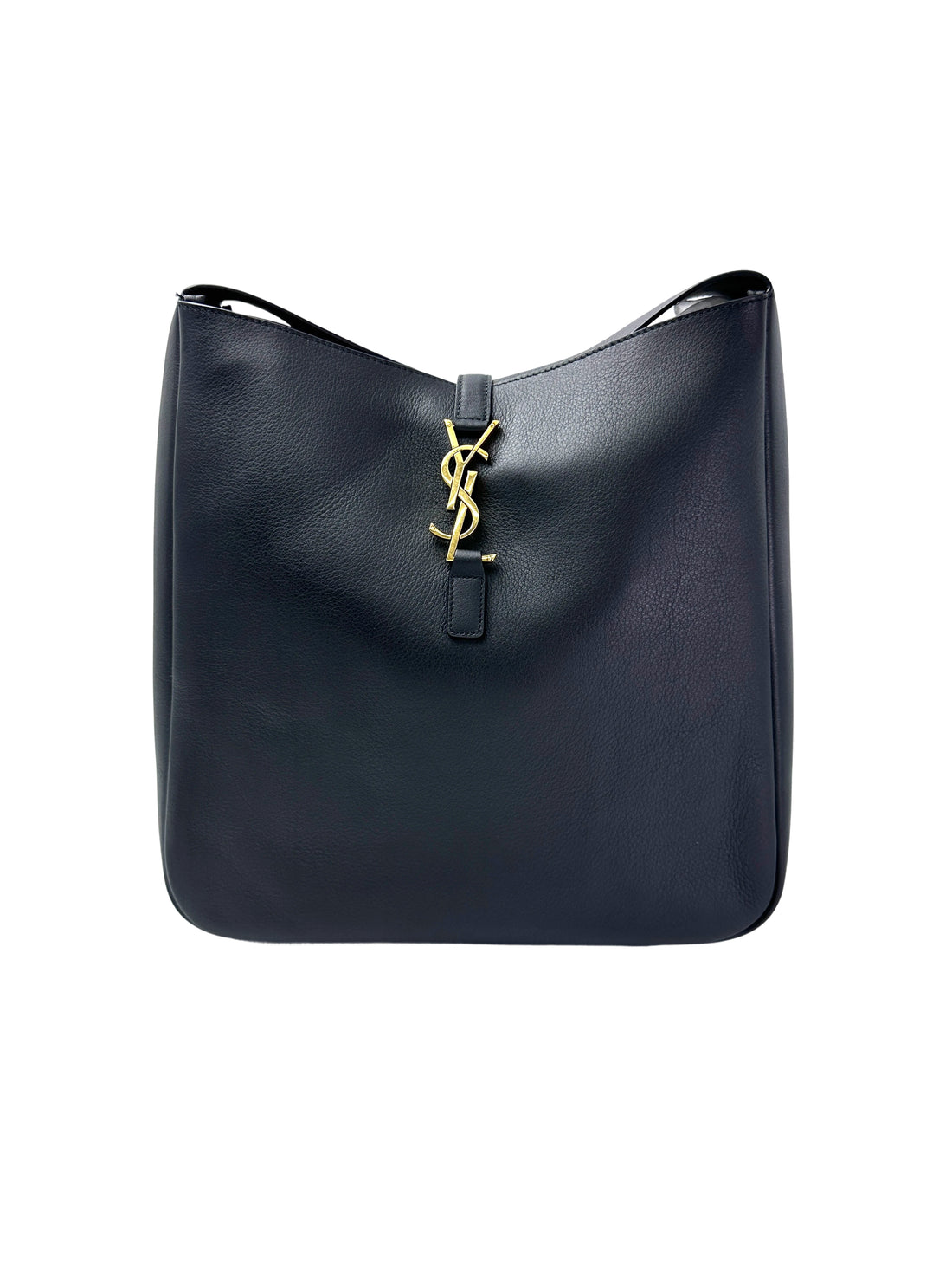Saint Laurent Black Leather Hobo Bag SL233