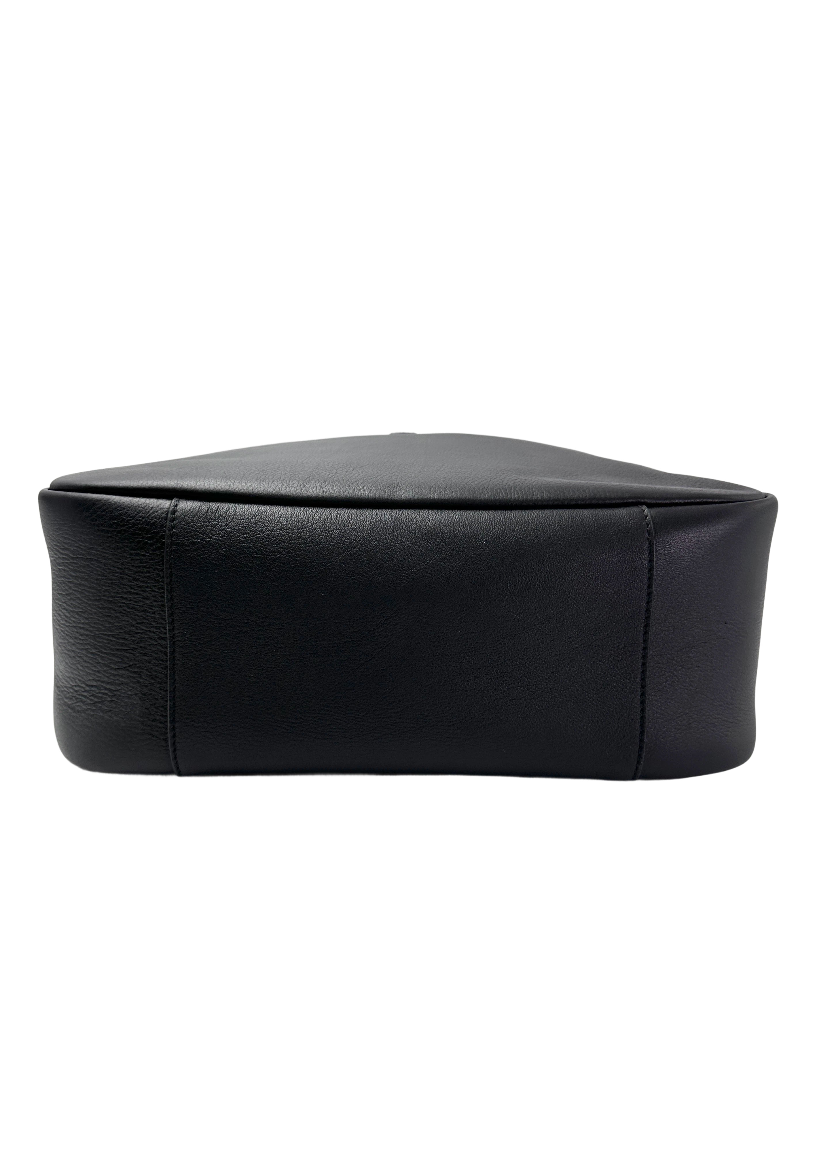 Saint Laurent Black Leather Hobo Bag SLC