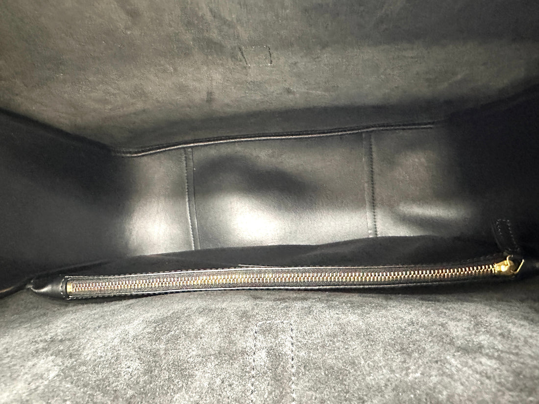 Saint Laurent Black Leather Hobo Bag SL233