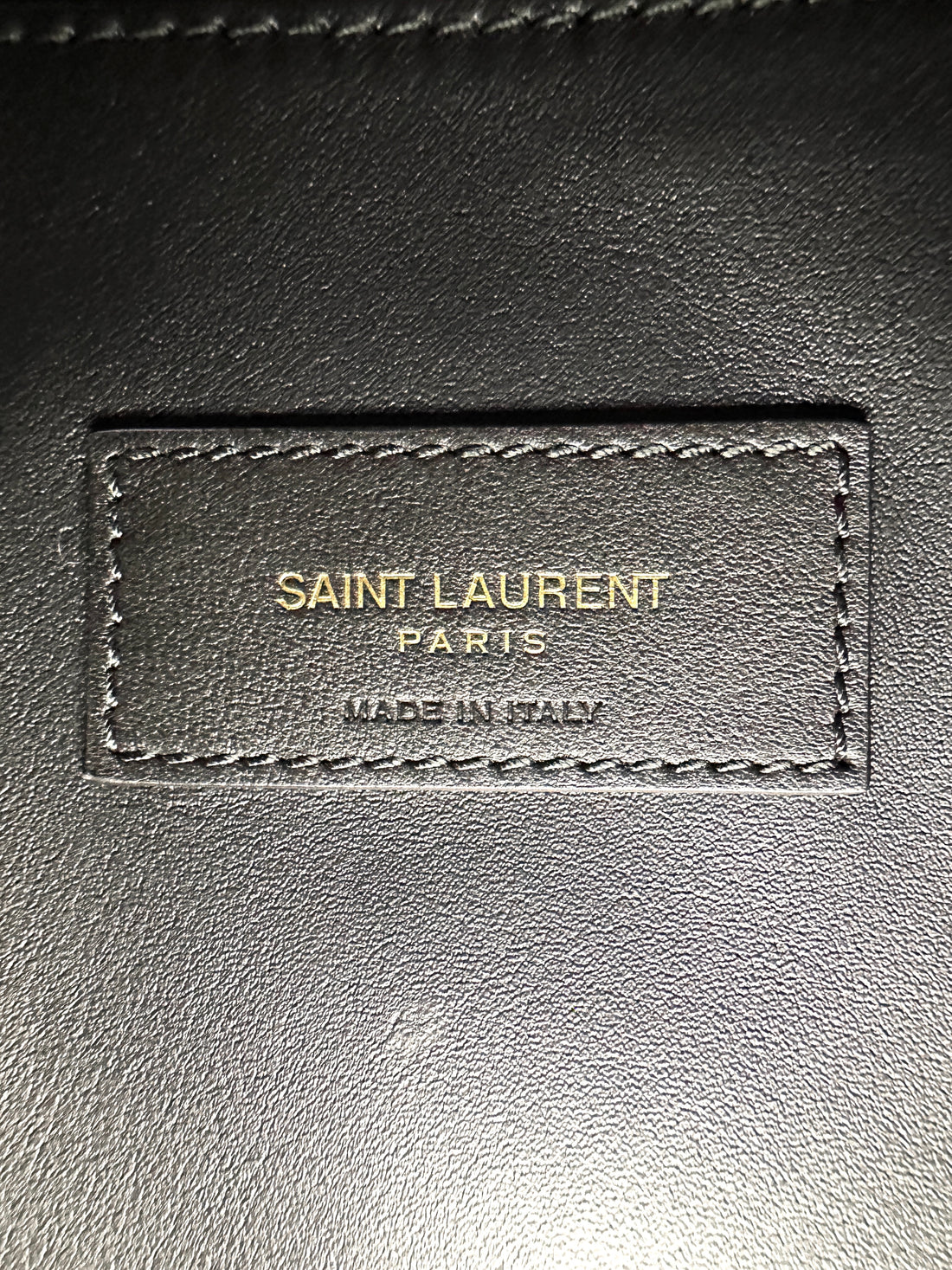 Saint Laurent Black Leather Hobo Bag SLC