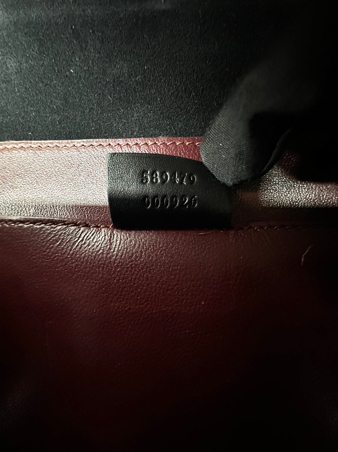 Gucci Sylvie 1969 Black Patent Leather Handle Bag GG988
