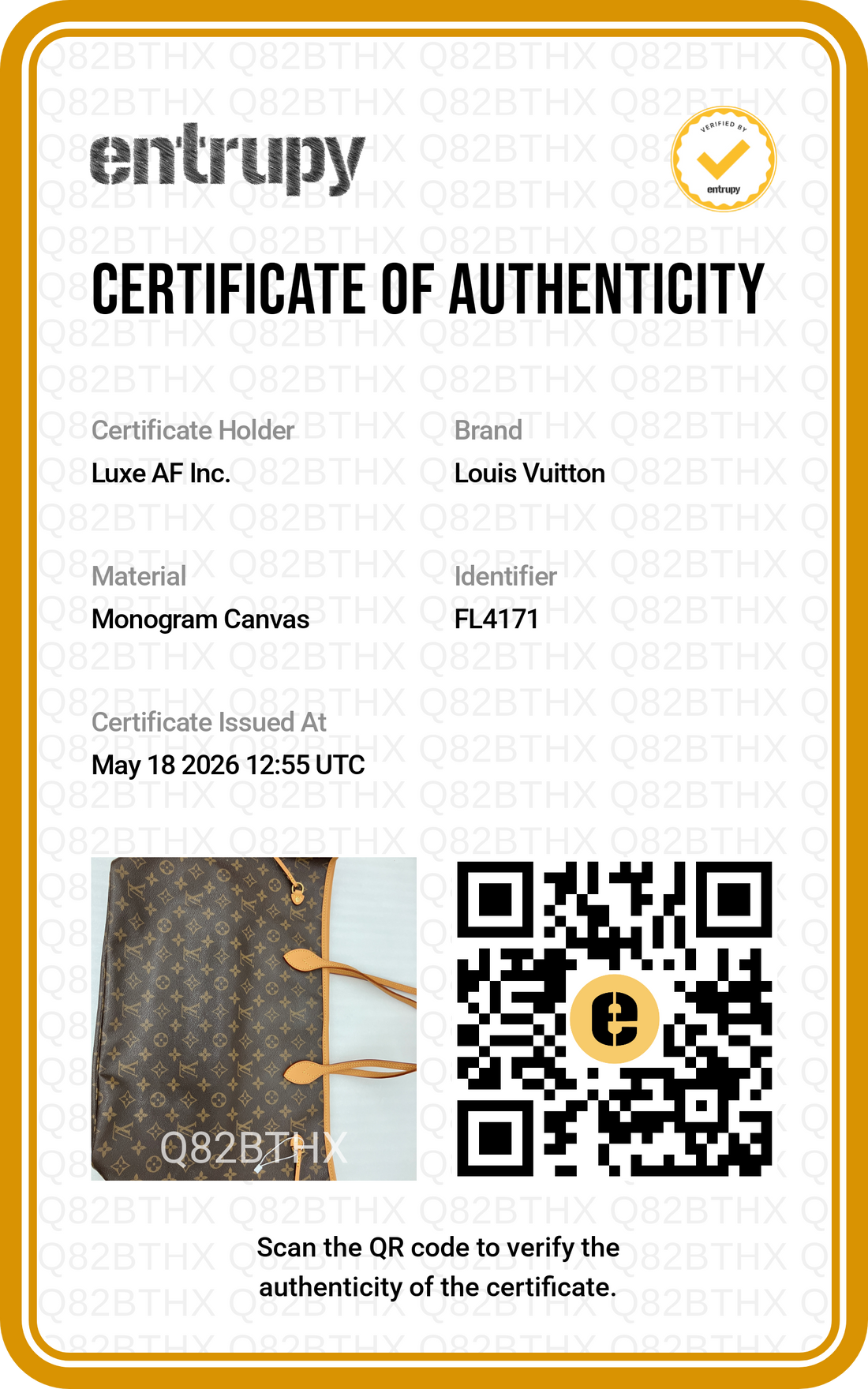 Louis Vuitton Neverfull GM Monogram Canvas Shoulder Bag LV2739