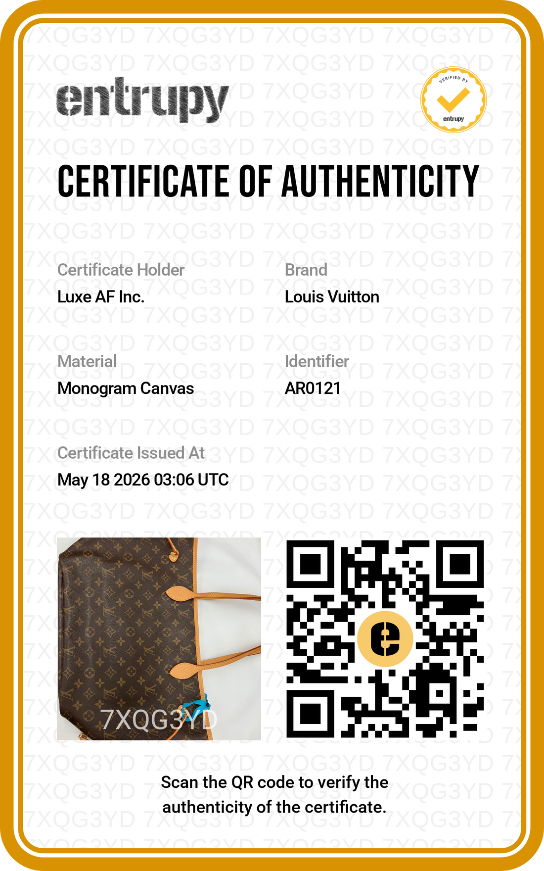 Louis Vuitton Neverfull Monogram Canvas Shoulder Bag LV2736