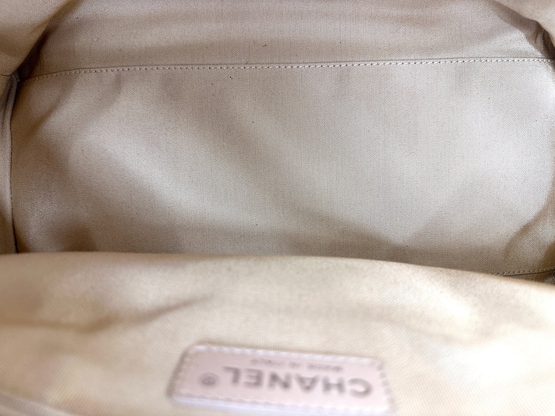 Chanel Cerf Executive Beige Leather Handle Bag(13***25) IRIS221