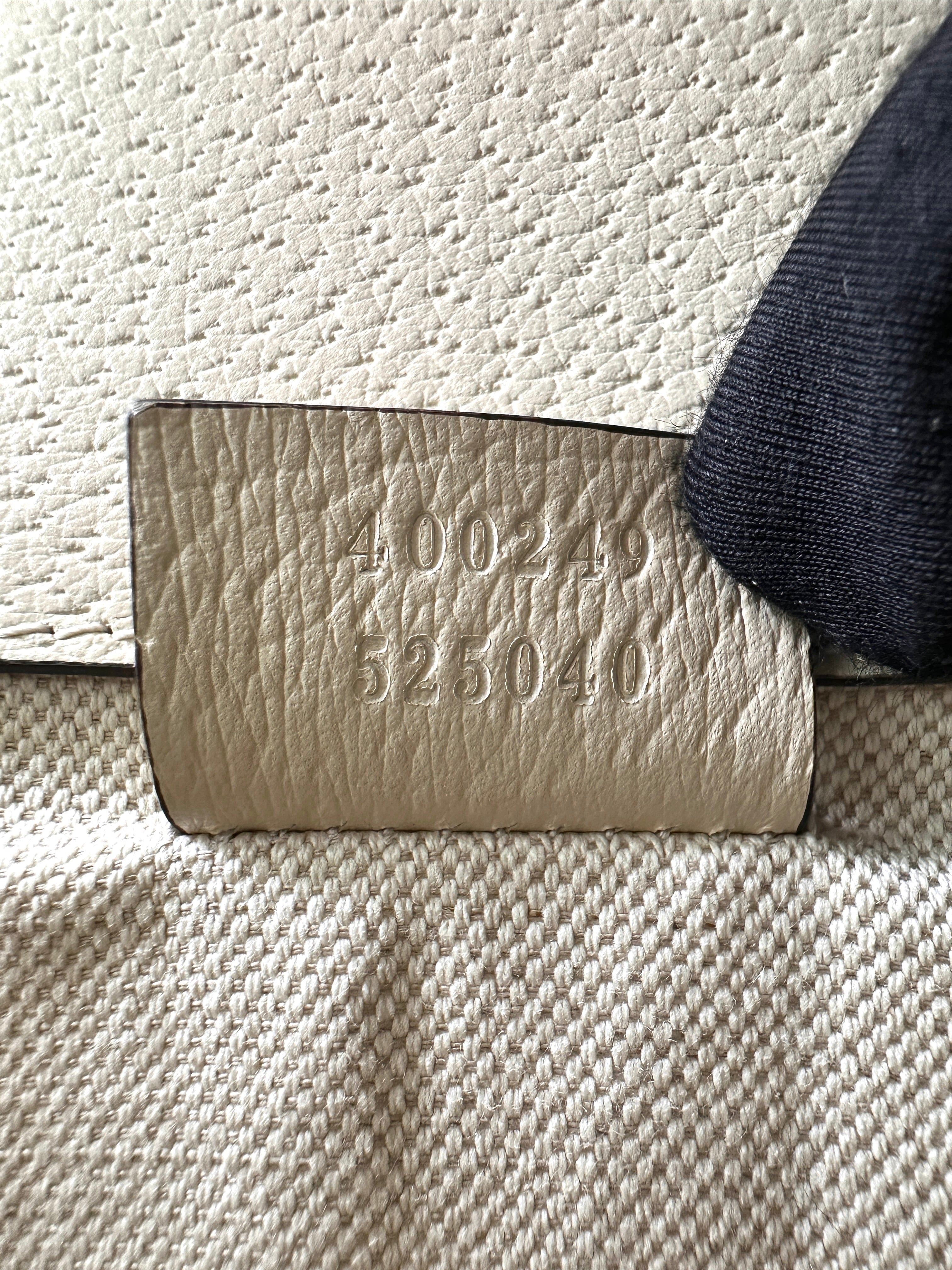 Gucci Dionysus White Leather Medium Size Shoulder Bag GG1006