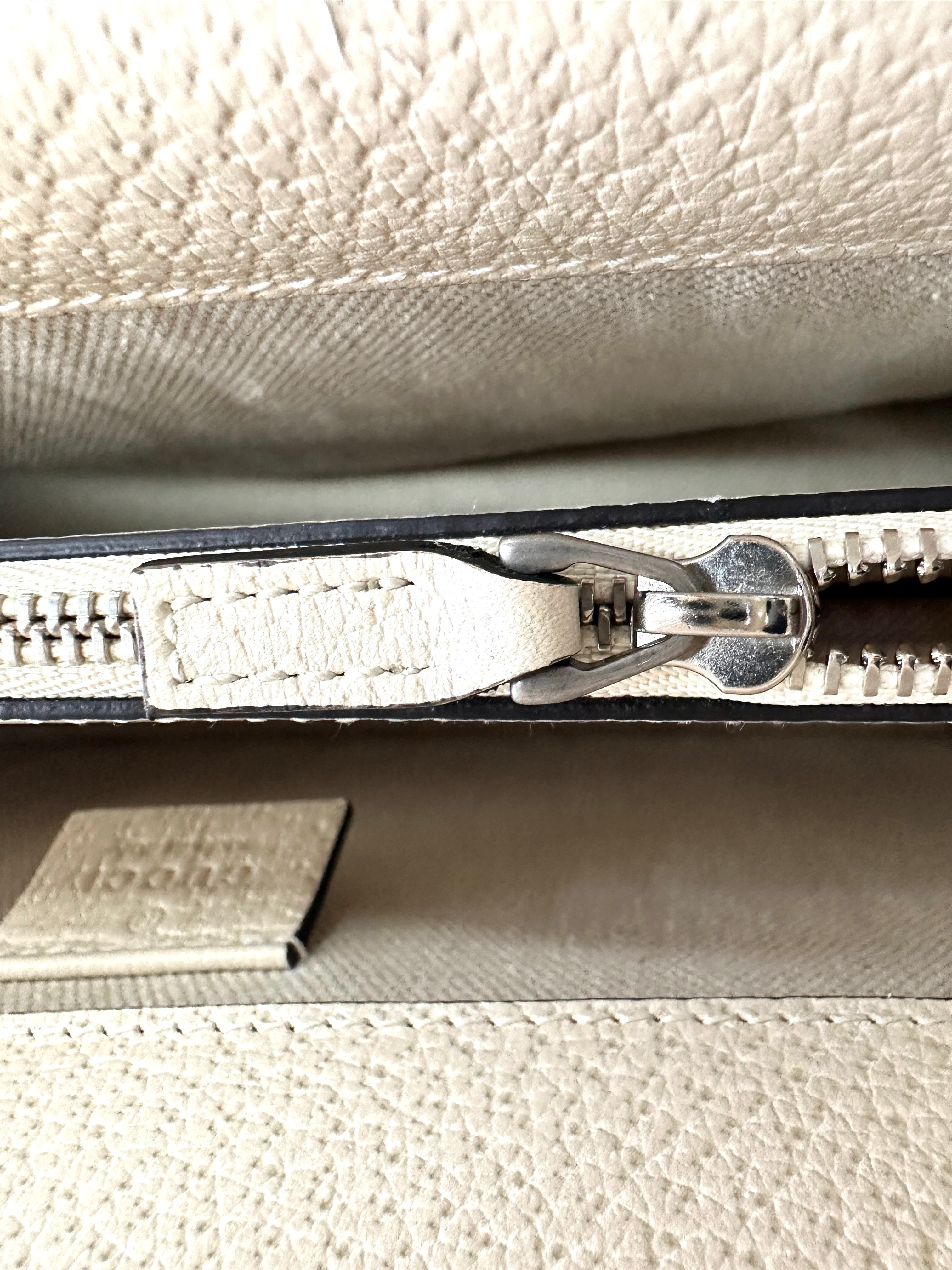 Gucci Dionysus White Leather Medium Size Shoulder Bag GG1006