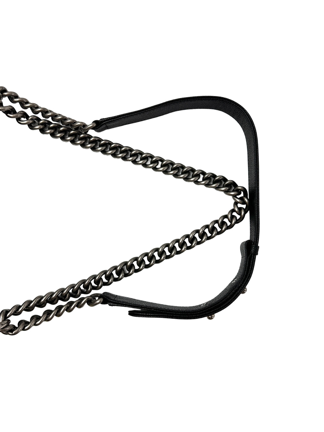 Chanel LeBoy Black Chevron Quilted Leather Flap Bag With Silver Buckle(23***91) CC1966