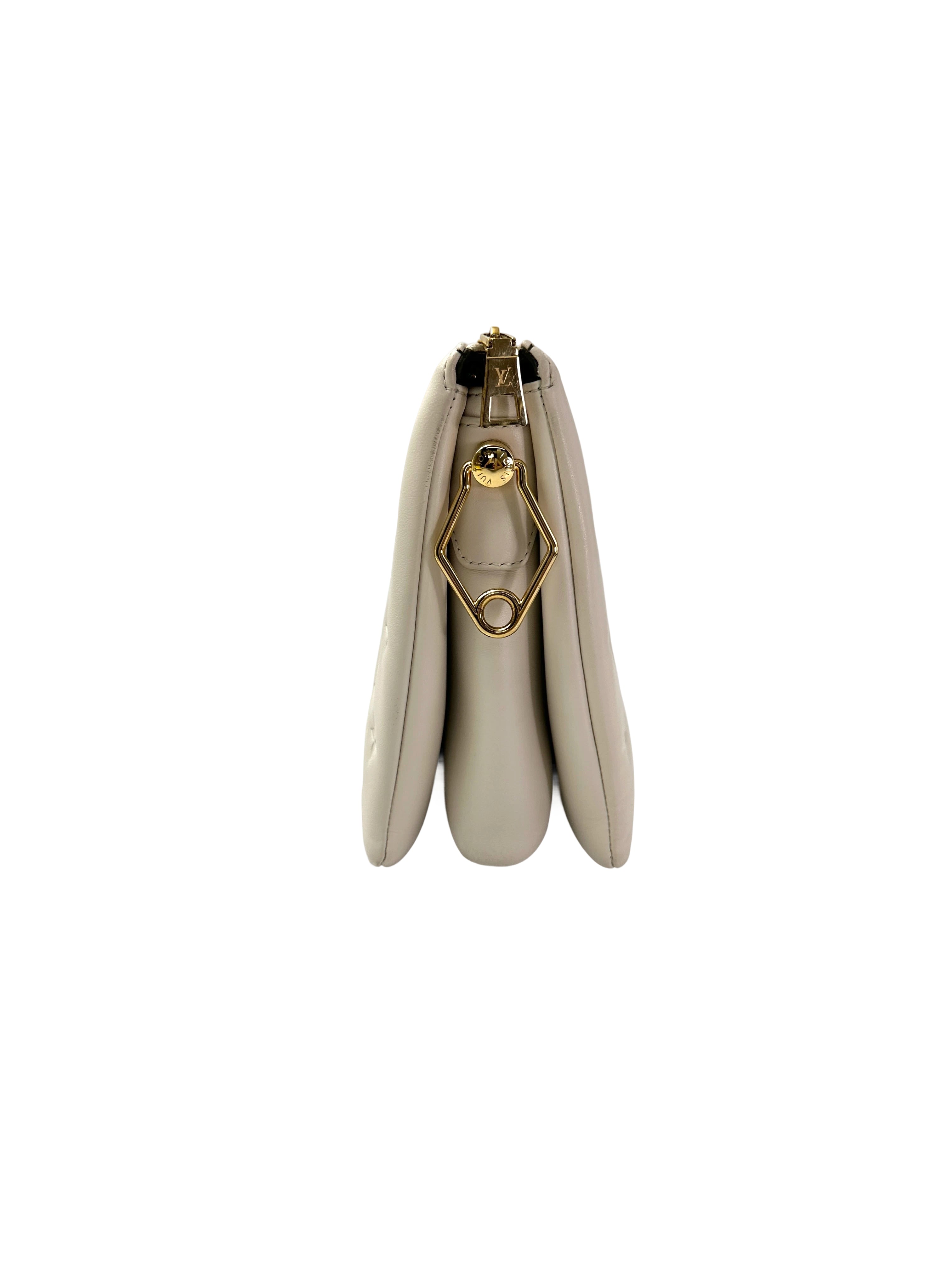 Louis Vuitton Coussin White Monogram Embossed Leather Shoulder Bag LV2742