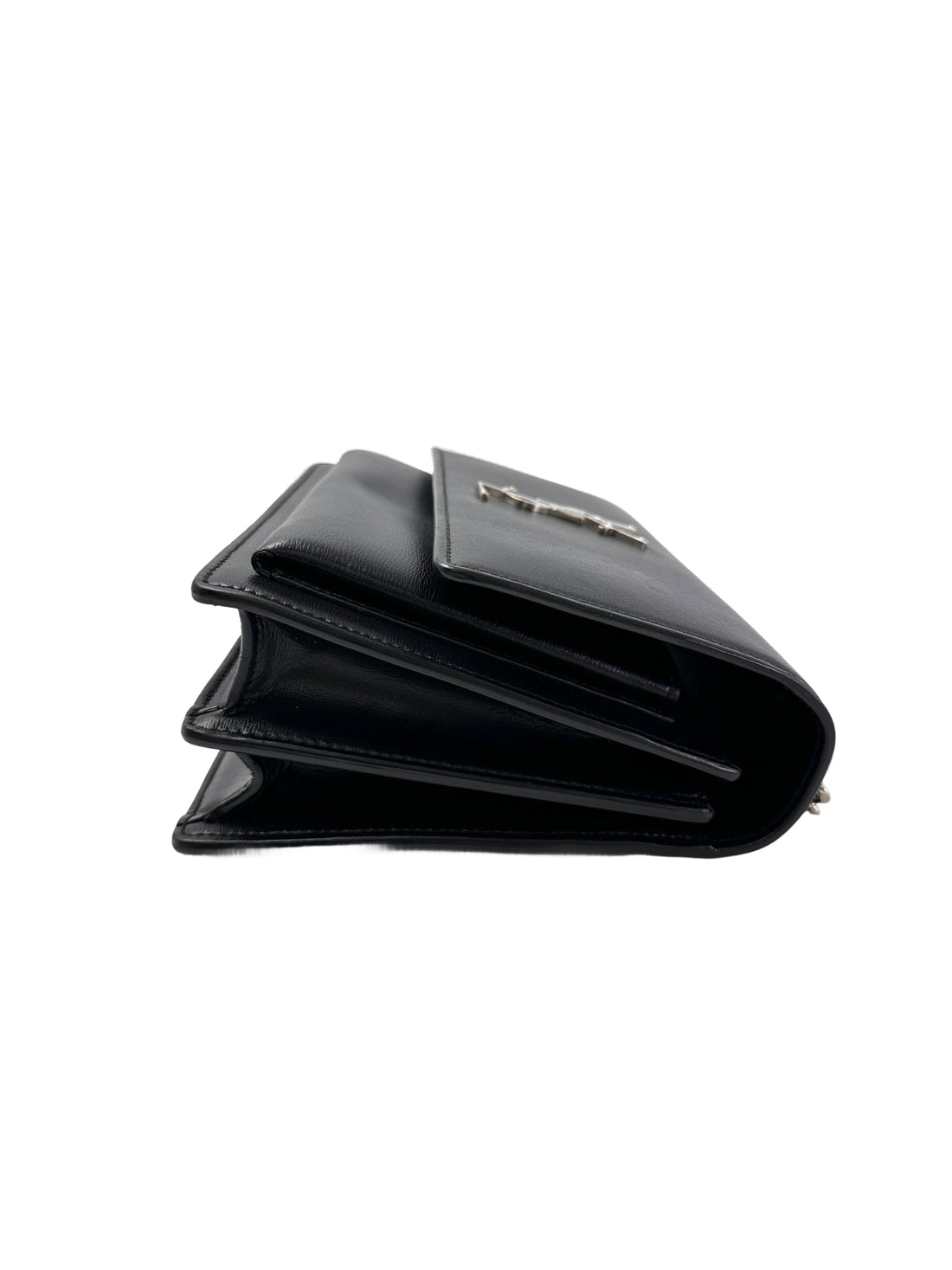 Saint Laurent Sunset Black Leather Medium Size Shoulder Bag SL234