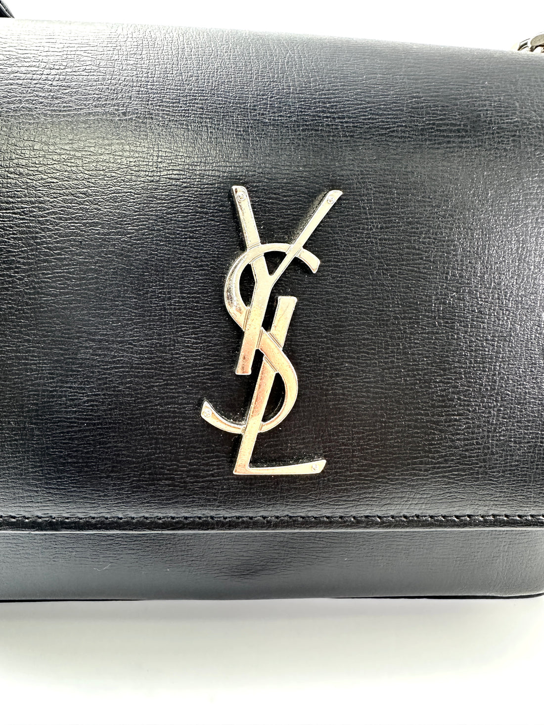 Saint Laurent Sunset Black Leather Medium Size Shoulder Bag SL234