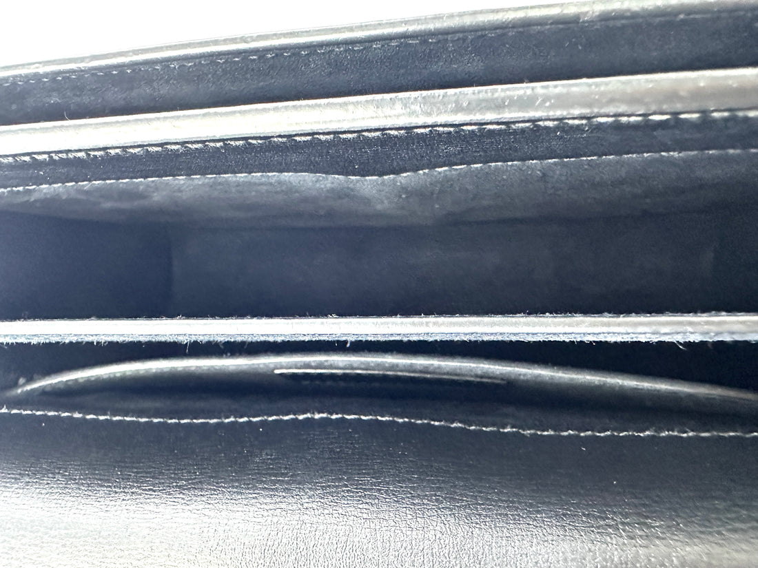 Saint Laurent Sunset Black Leather Medium Size Shoulder Bag SL234