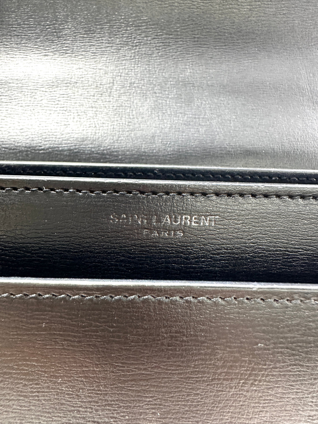 Saint Laurent Sunset Black Leather Medium Size Shoulder Bag SL234