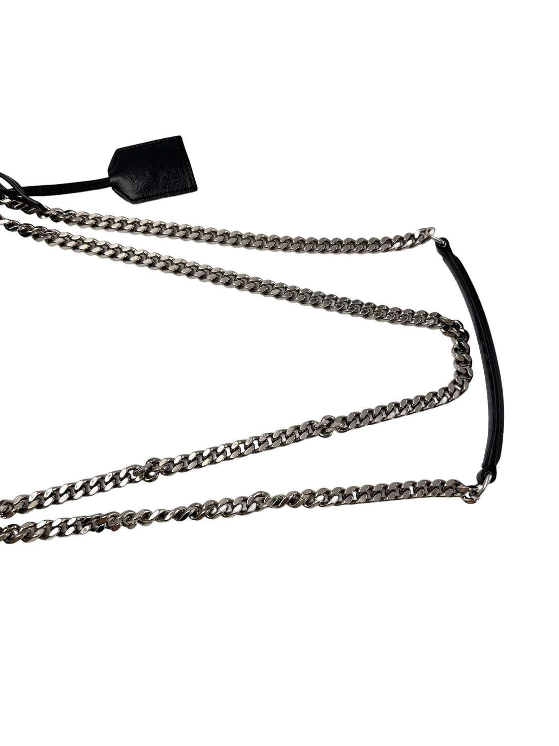 Saint Laurent Sunset Black Leather Medium Size Shoulder Bag SL234