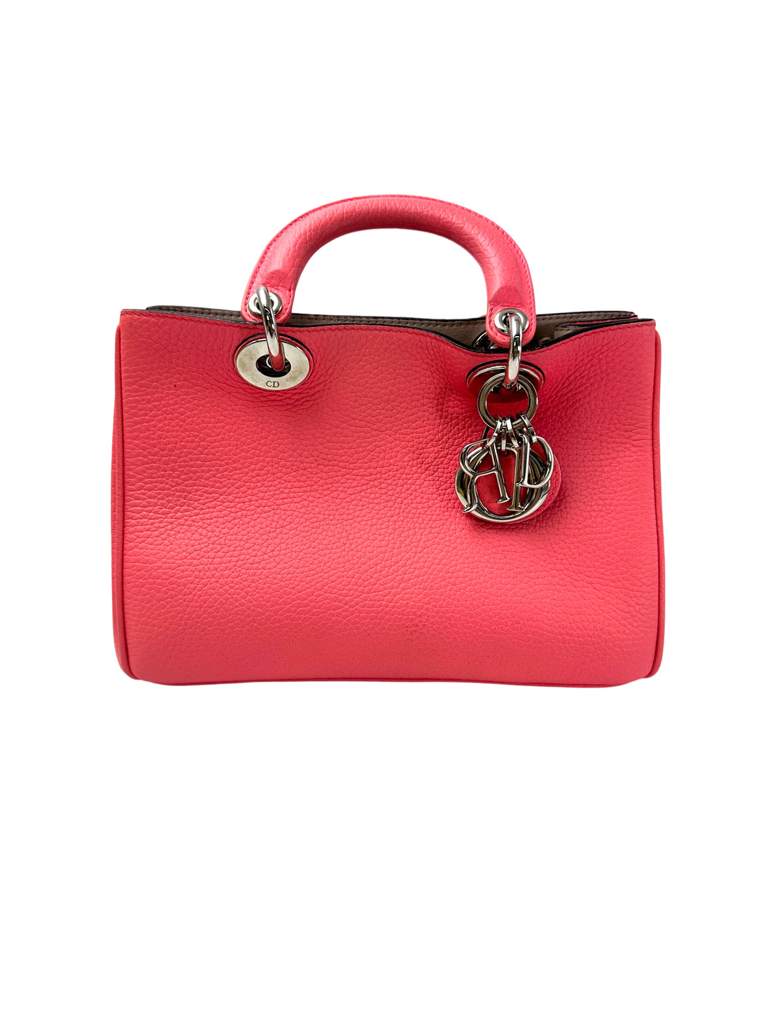 Christian Dior Diorissimo Pink Leather Top Handle Bag LV2747