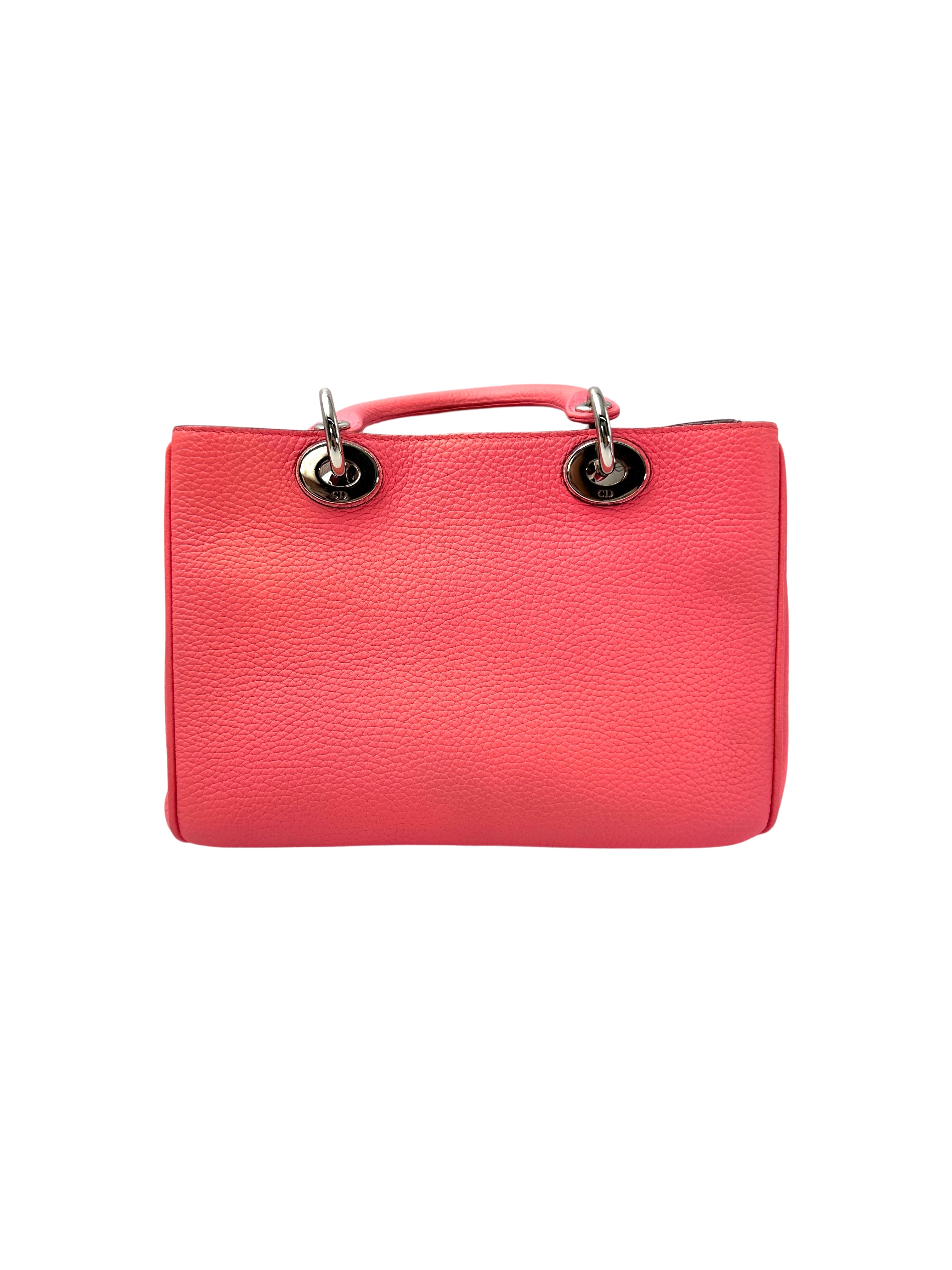 Christian Dior Diorissimo Pink Leather Top Handle Bag LV2747