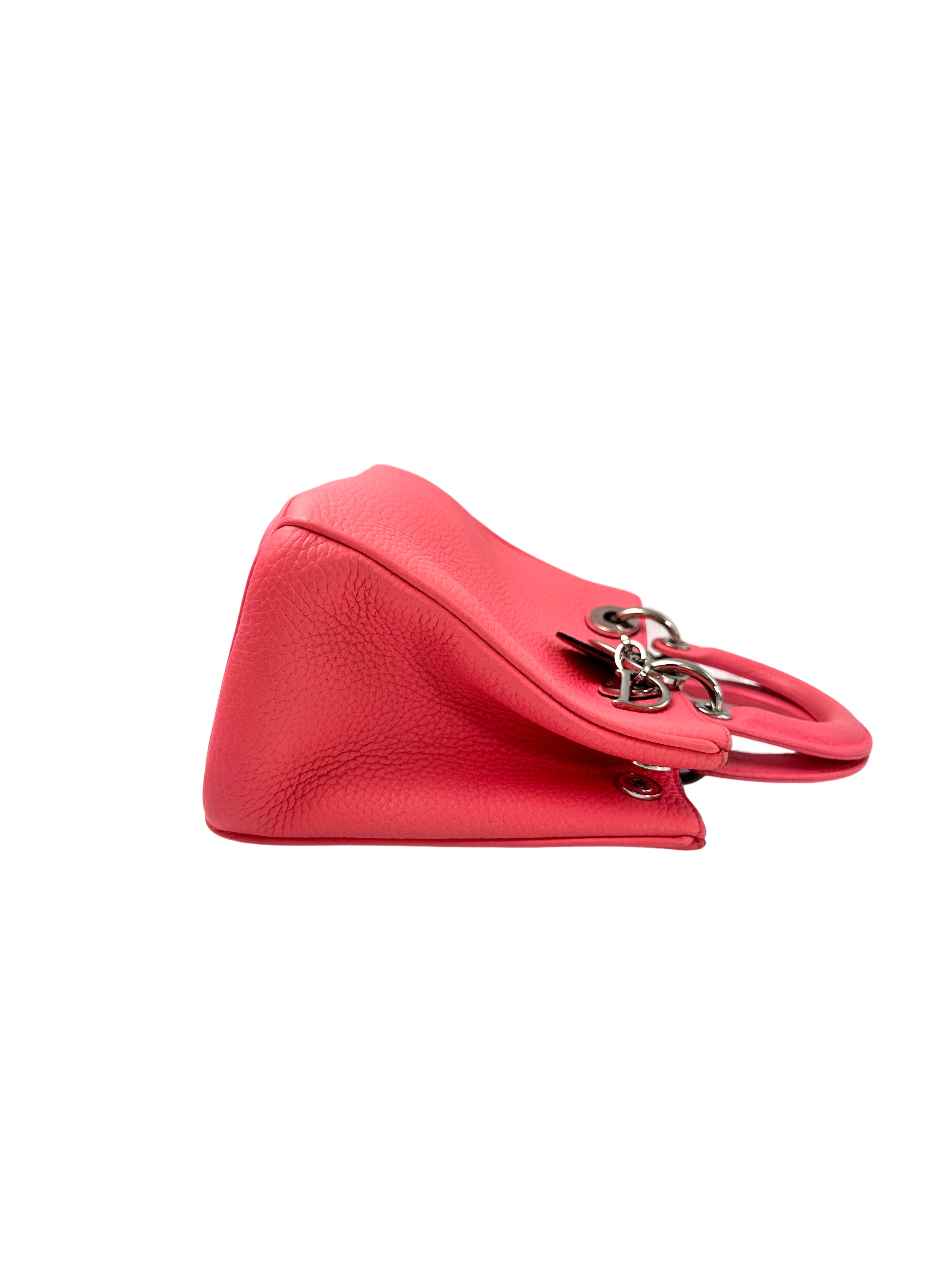Christian Dior Diorissimo Pink Leather Top Handle Bag LV2747
