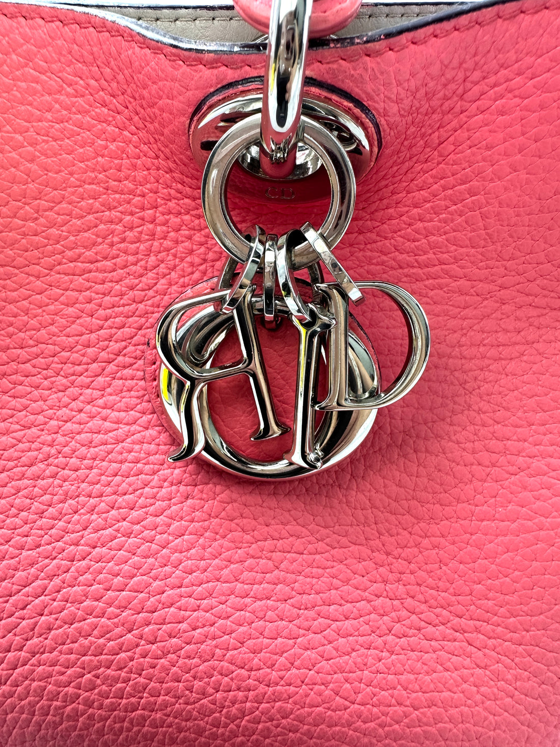 Christian Dior Diorissimo Pink Leather Top Handle Bag LV2747