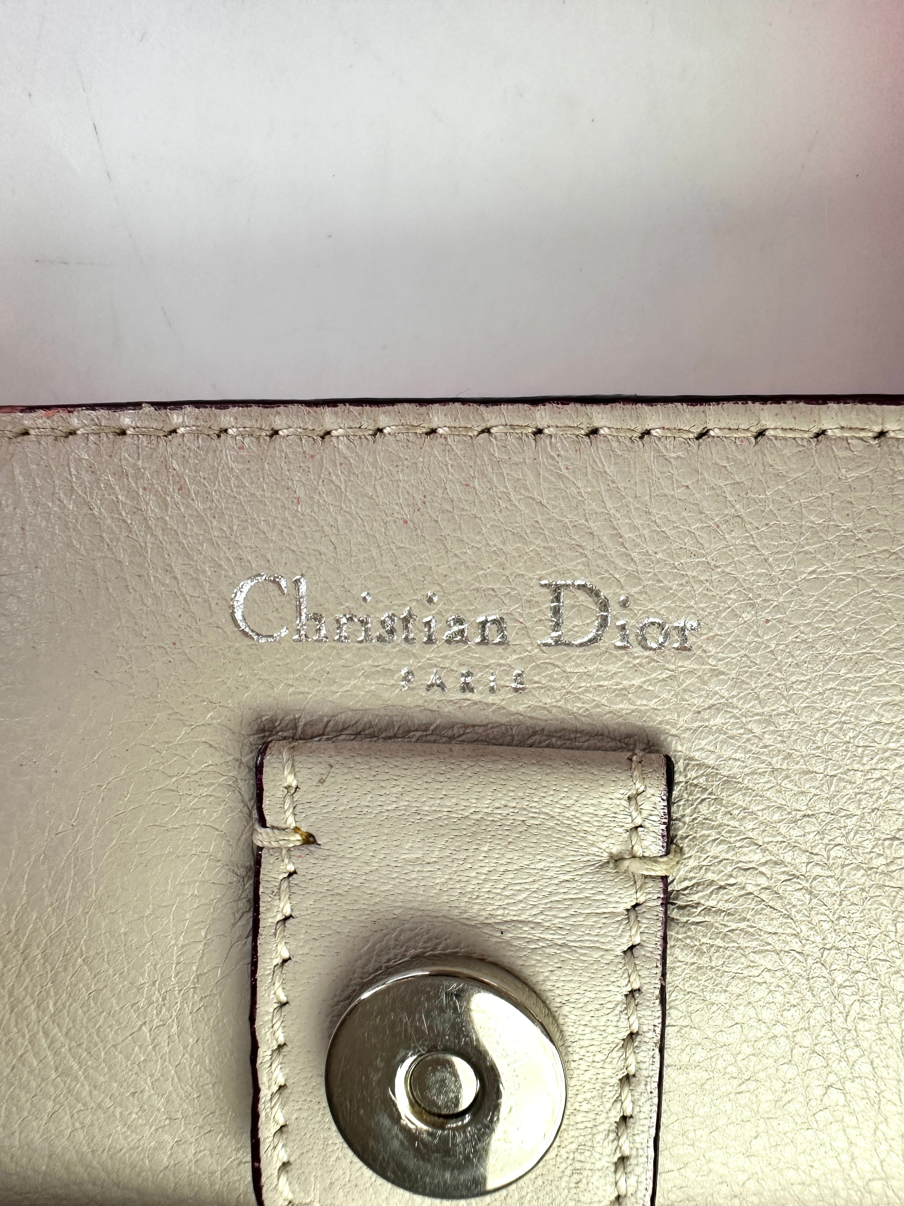 Christian Dior Diorissimo Pink Leather Top Handle Bag LV2747