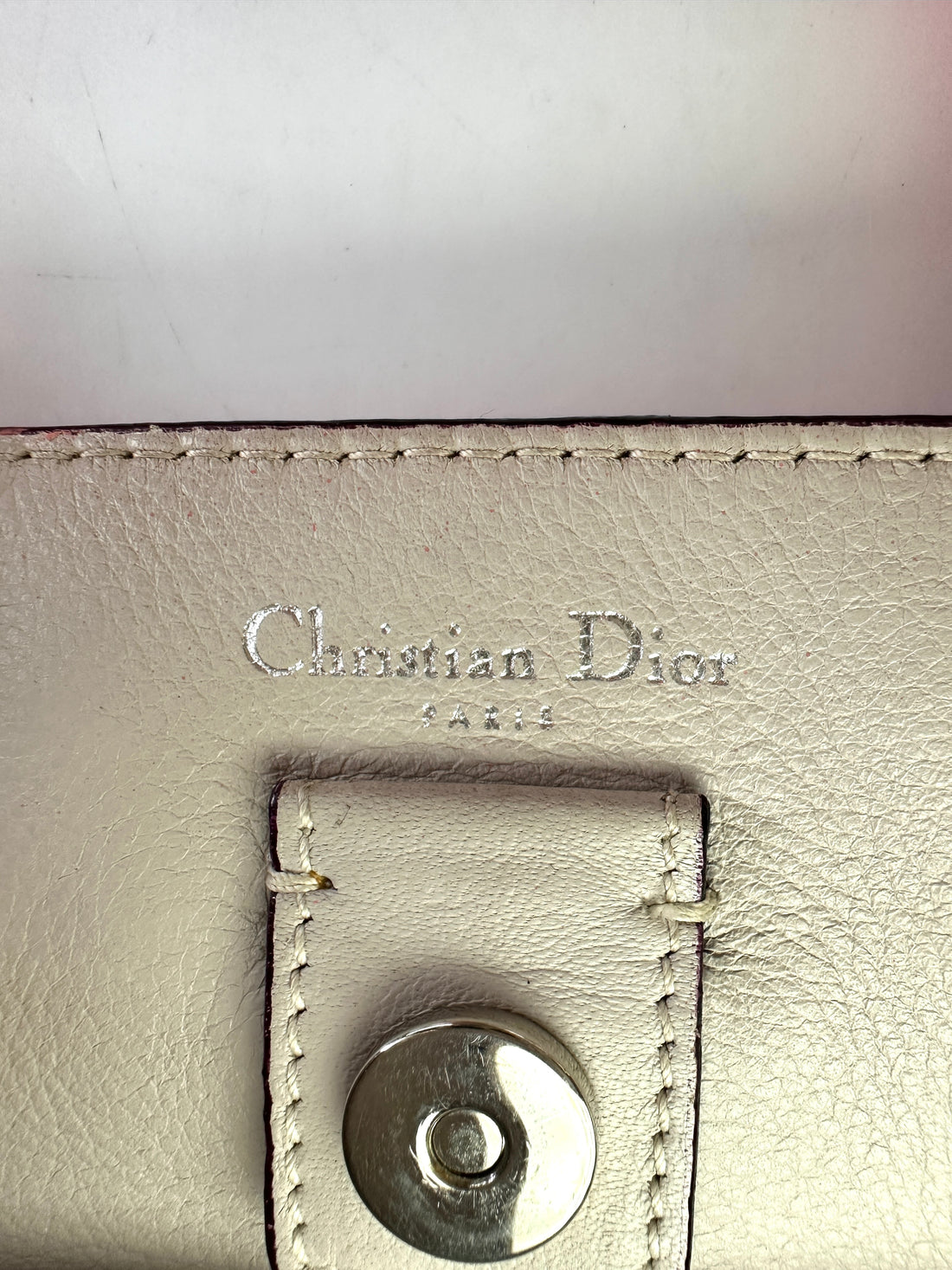 Christian Dior Diorissimo Pink Leather Top Handle Bag LV2747