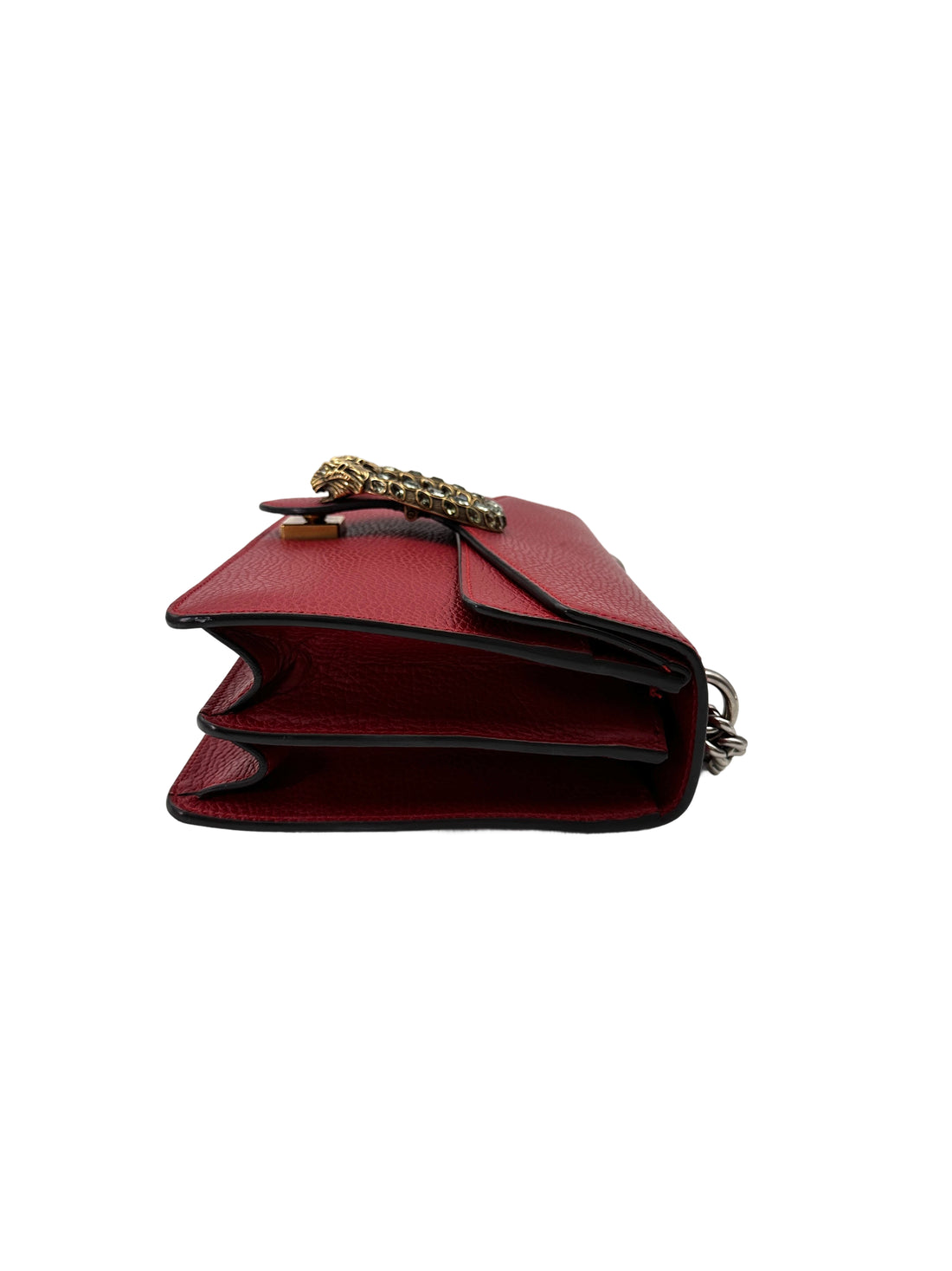 Gucci Dionysus Red Leather Medium Size Shoulder Bag GG1005