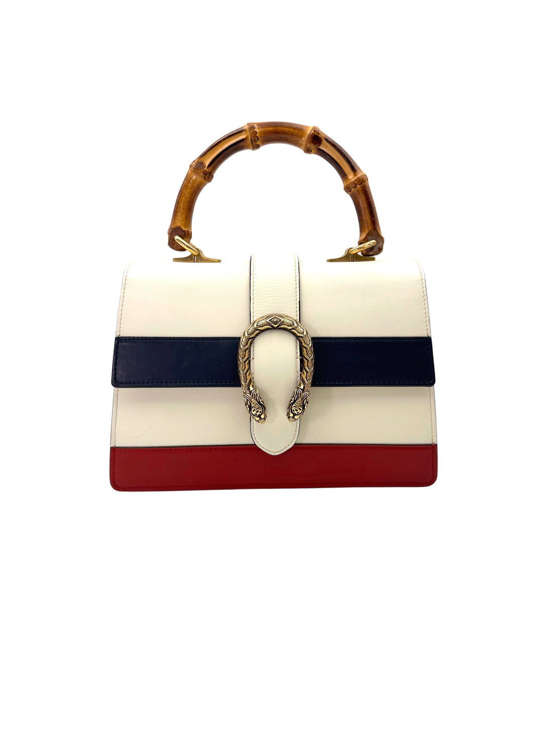 Gucci Dionysus Multicolor Leather Bamboo Top Handle Bag GG1002