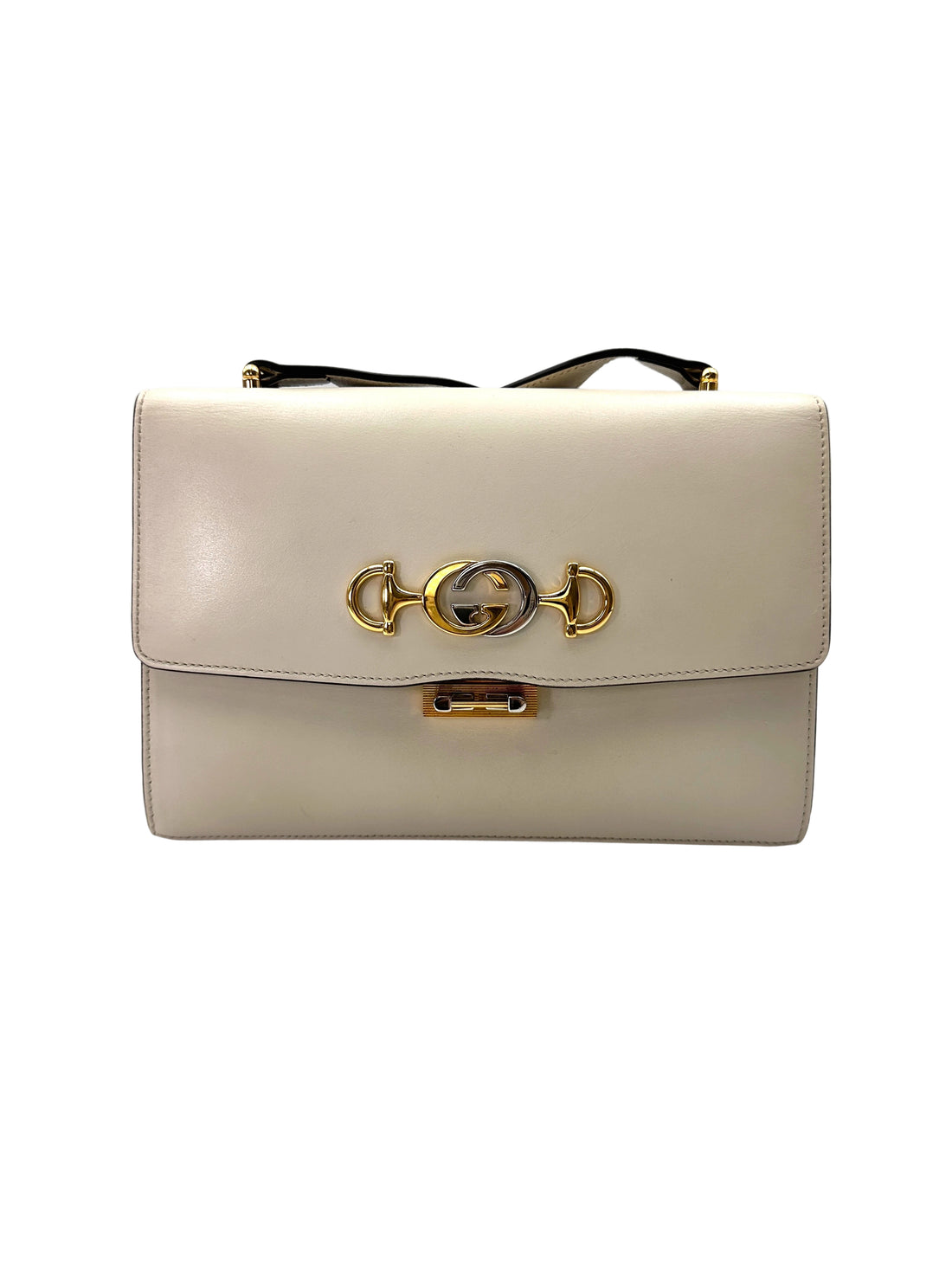Gucci Zumi White Quilted Leather Shoulder Bag GG994