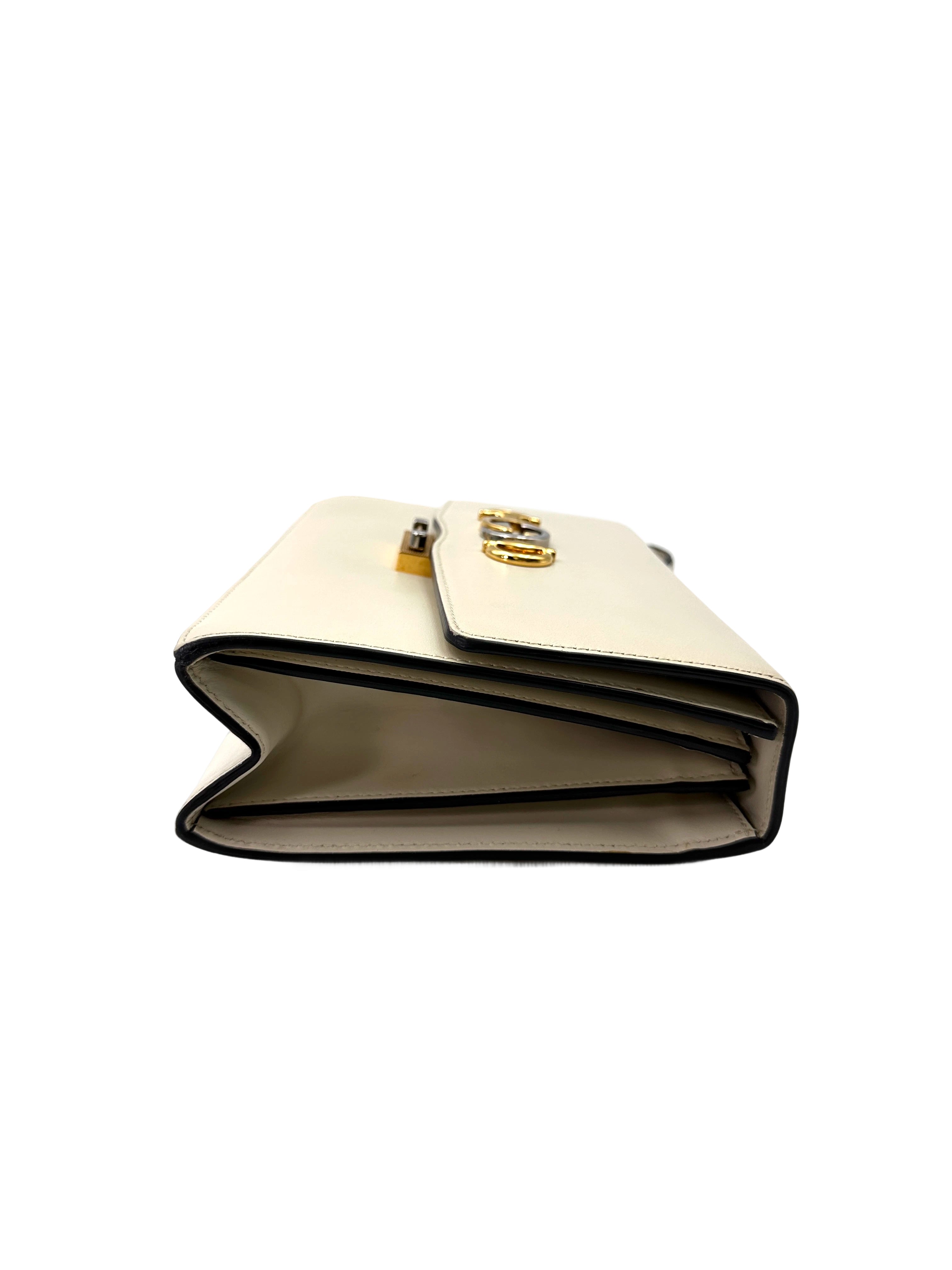 Gucci Zumi White Quilted Leather Shoulder Bag GG994