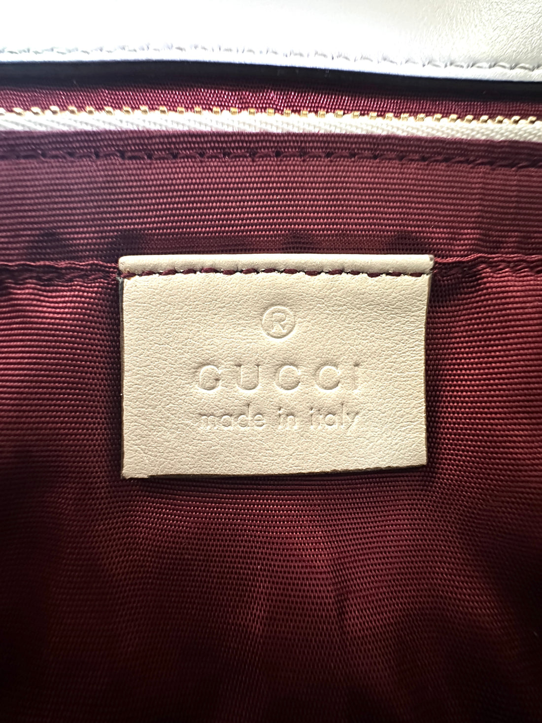 Gucci Zumi White Quilted Leather Shoulder Bag GG994