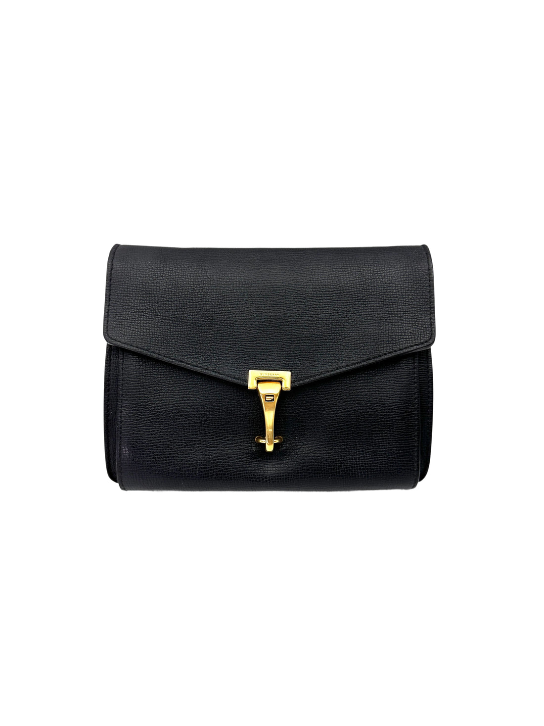 Burberry Macken Black Leather Shoulder Bag BR52