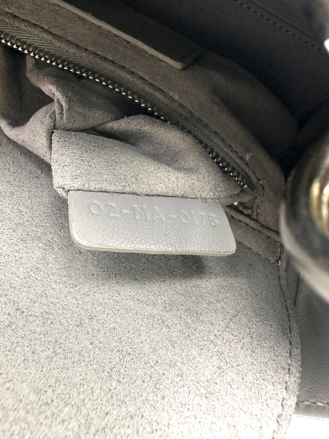 Christian Dior Lady Dior Grey Cannage Lambskin Handle Bag With Silver Buckle DR734