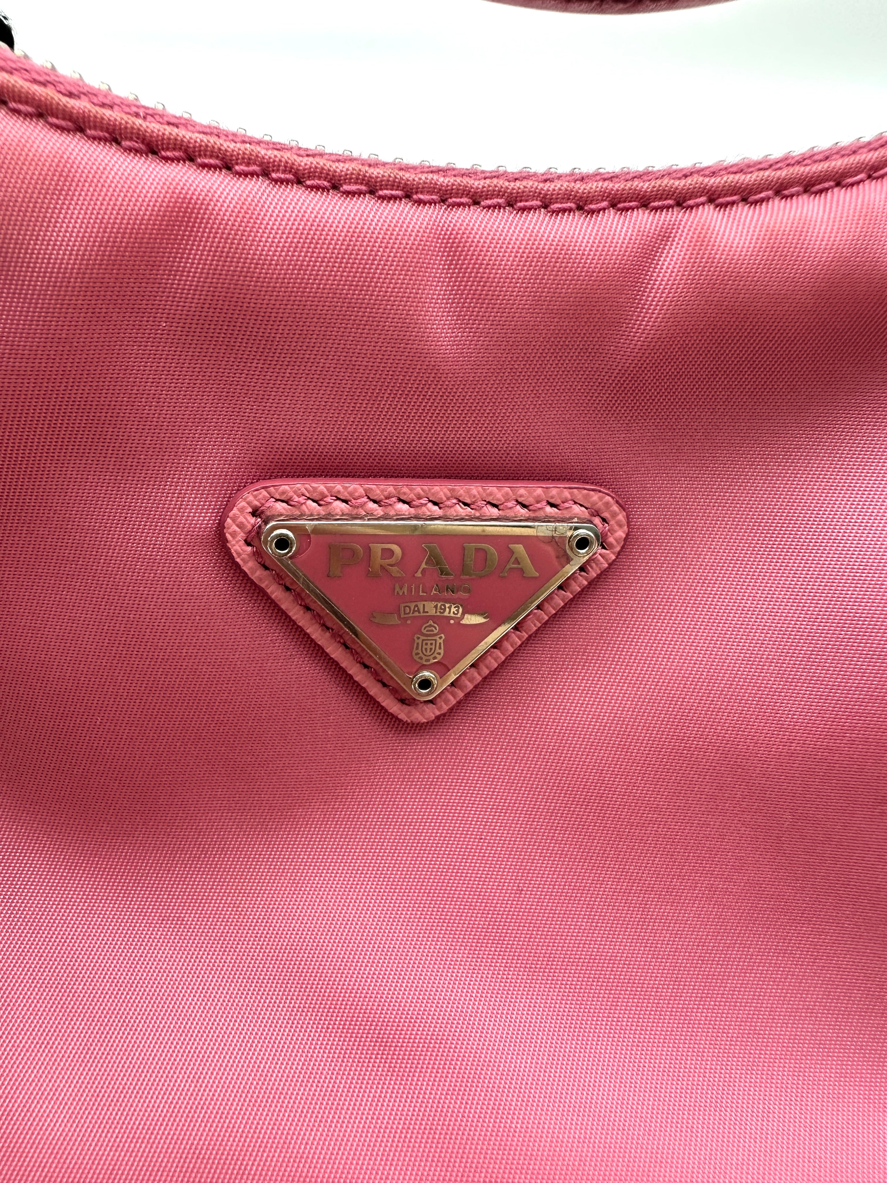 Prada 2005 Re-Edition Pink Shoulder Bag PR340