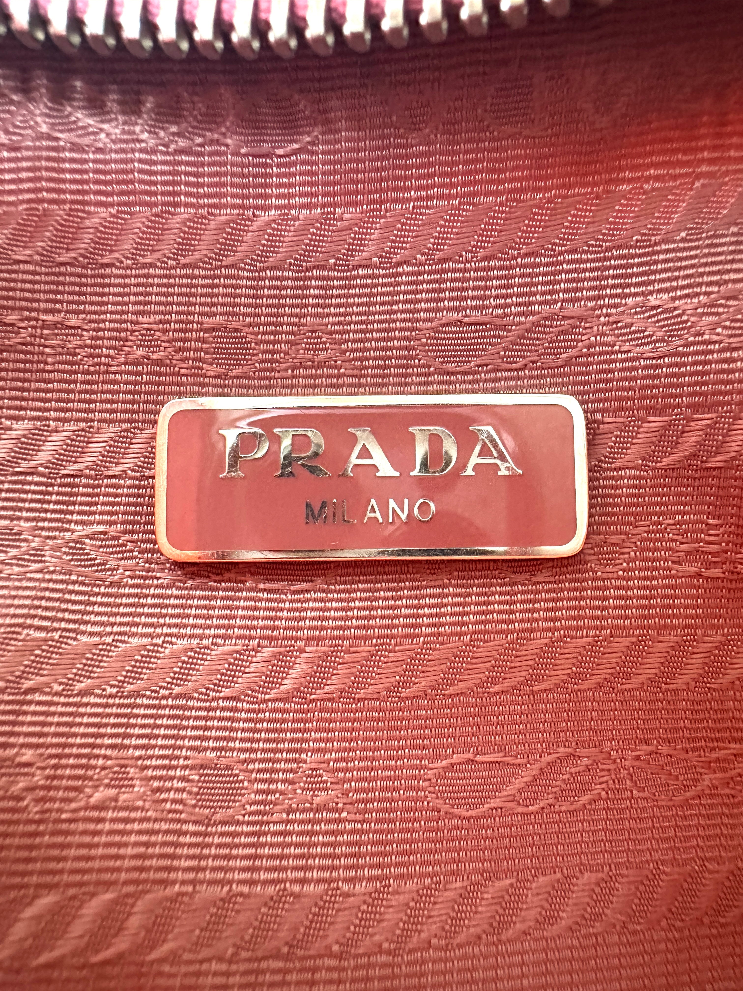 Prada 2005 Re-Edition Pink Shoulder Bag PR340