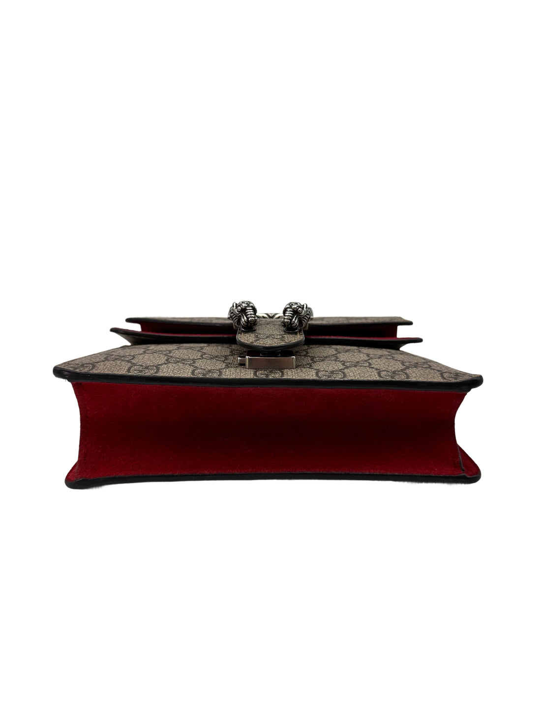 Gucci Dionysus GG Supreme Canvas Small Size Shoulder Bag With Red Tirm GG1018