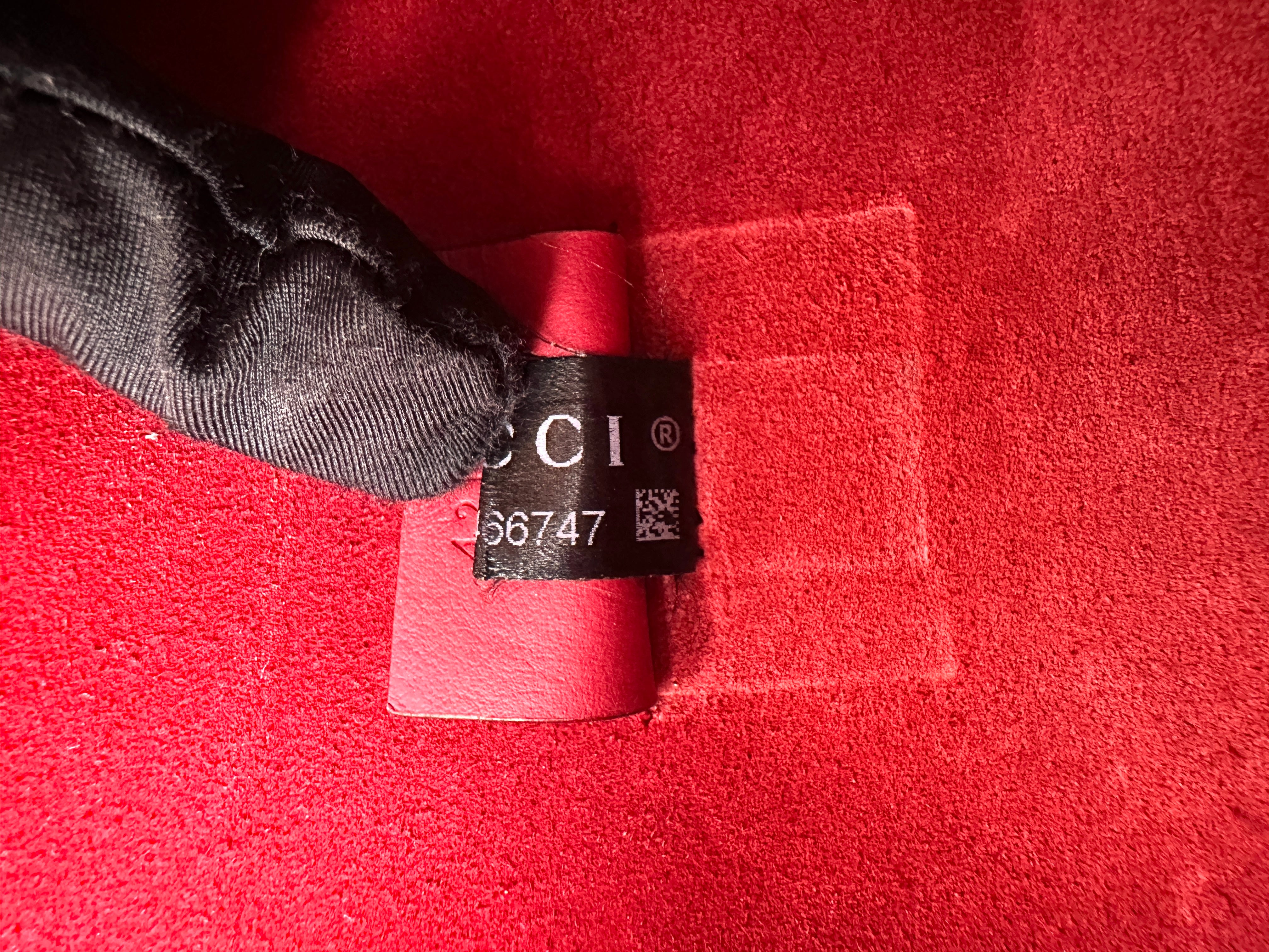 Gucci Dionysus GG Supreme Canvas Small Size Shoulder Bag With Red Tirm GG1018